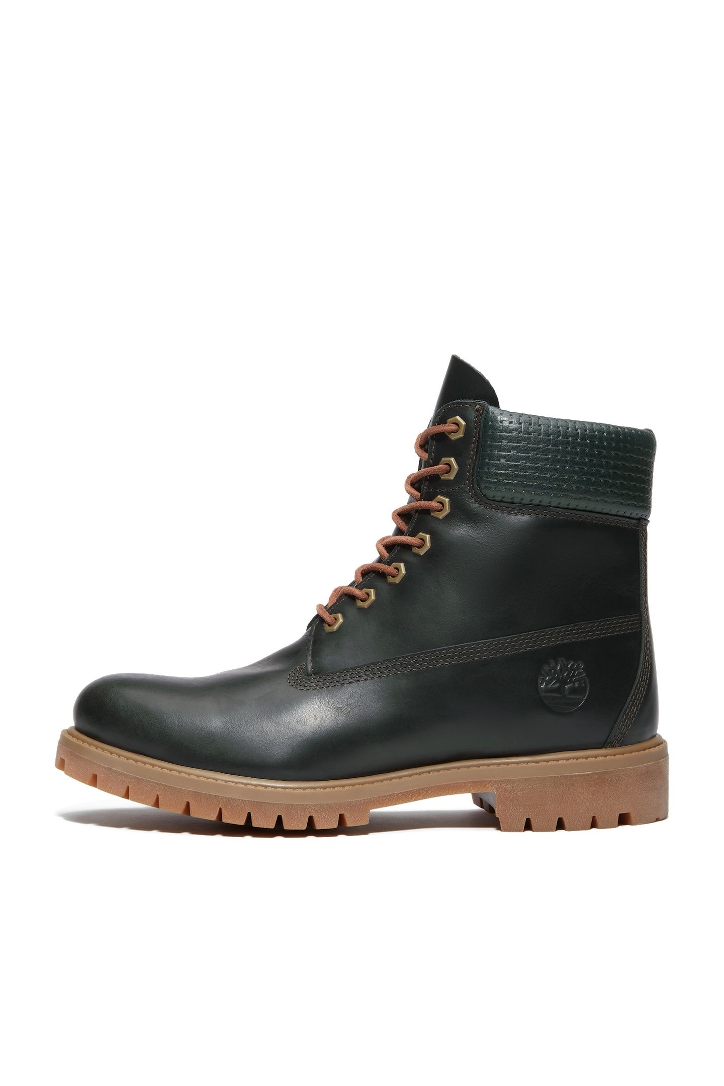PREMIUM 6 INCH LACE UP WATERPROOF BOOT DARK GREEN FULL GRAIN 4