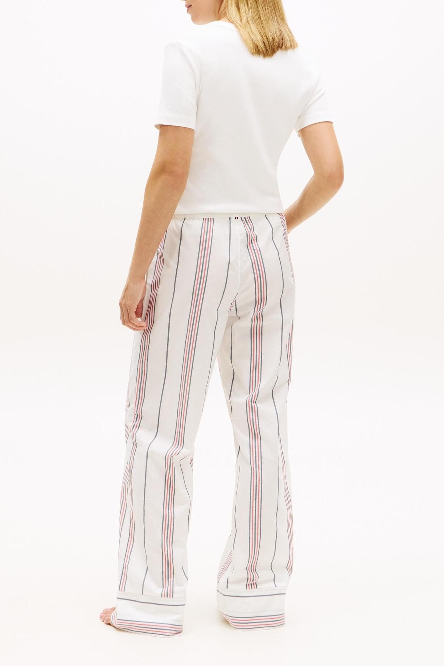 POPLIN STRIPE PANTS BEACH HOUSE STRIPE NAVY 2