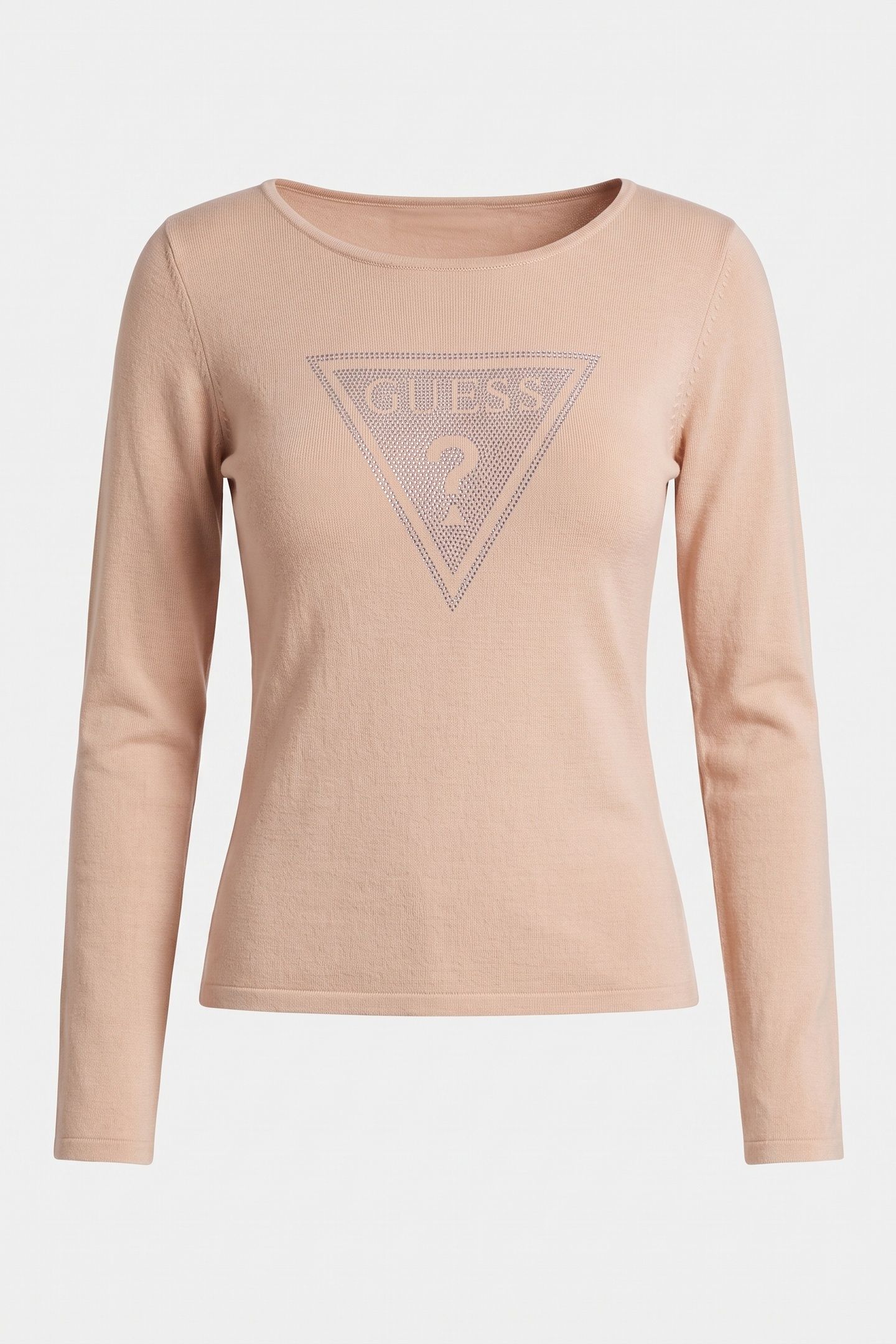 GUESS ECO LS TRIANGLE LOGO ELI SKINNY LATTE 3
