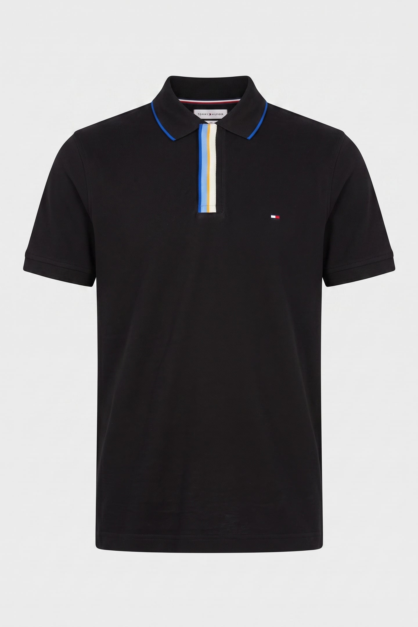 PIQUE PLACKET T-SHIRT BLACK 3