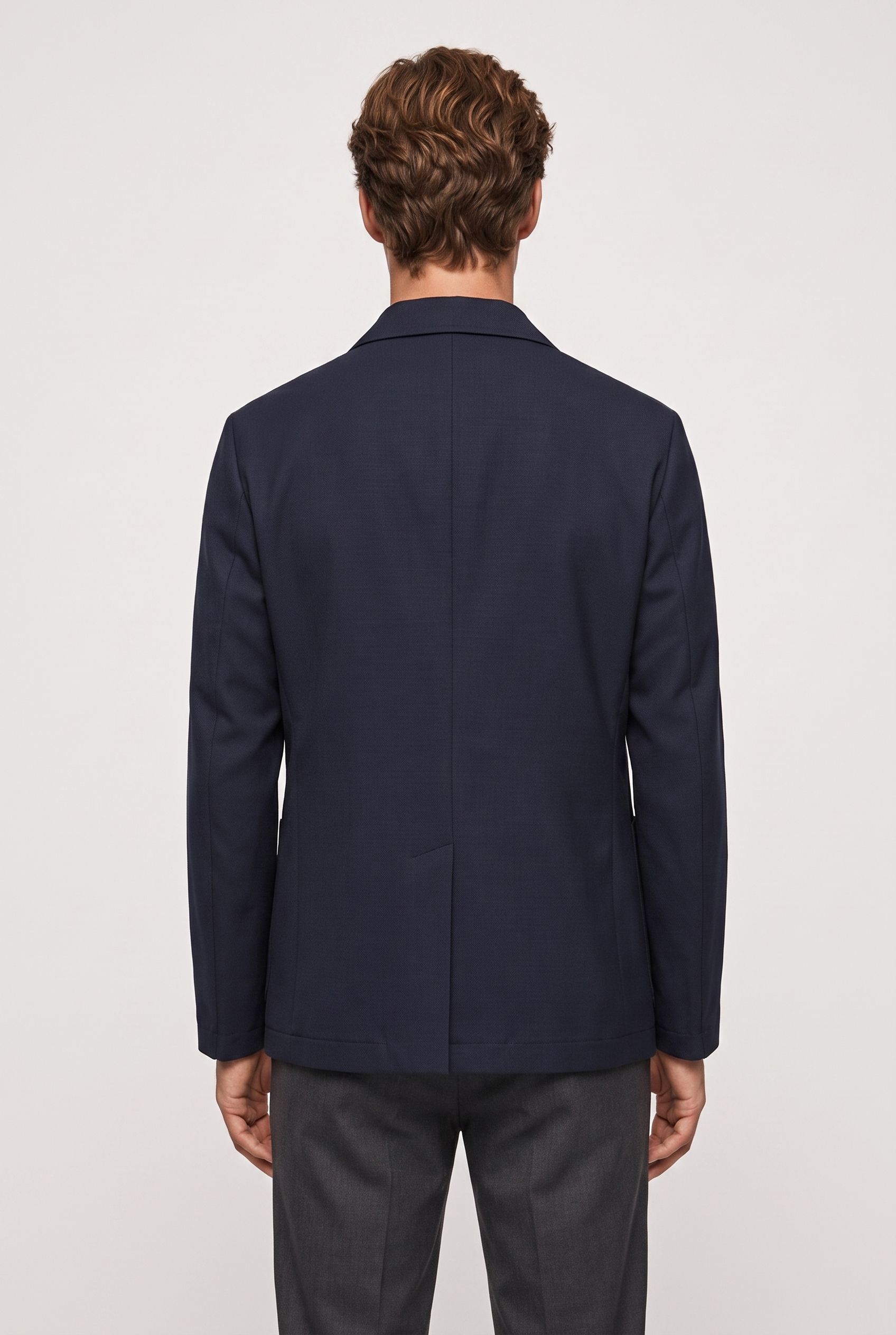 DOVAS WOOL TWILL JACKET BLUE 2