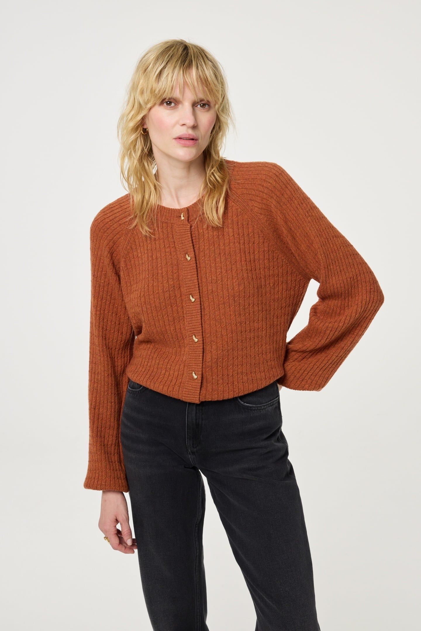 CHARLOTTA CARDIGAN BURNT SUGAR 2