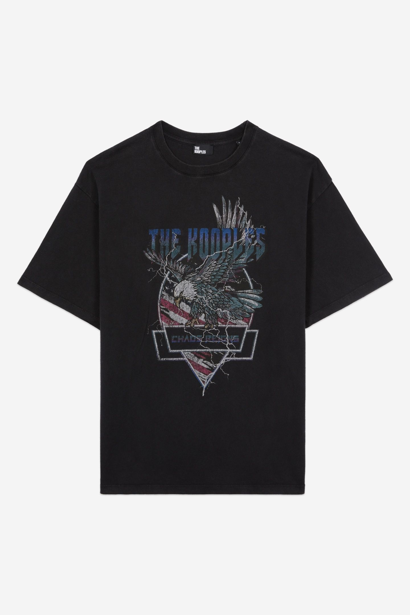 SHORT-SLEEVED T-SHIRT WITH EAGLE PRINT BLACK WASHED 5