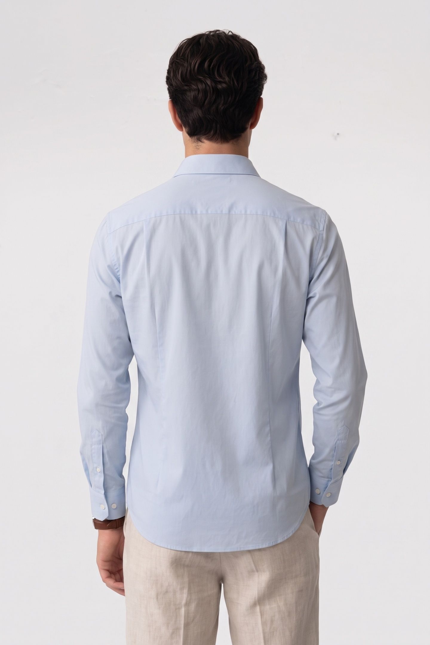 LS TECH STRETCH SLIM SHIRT NIAGARA MIST 2
