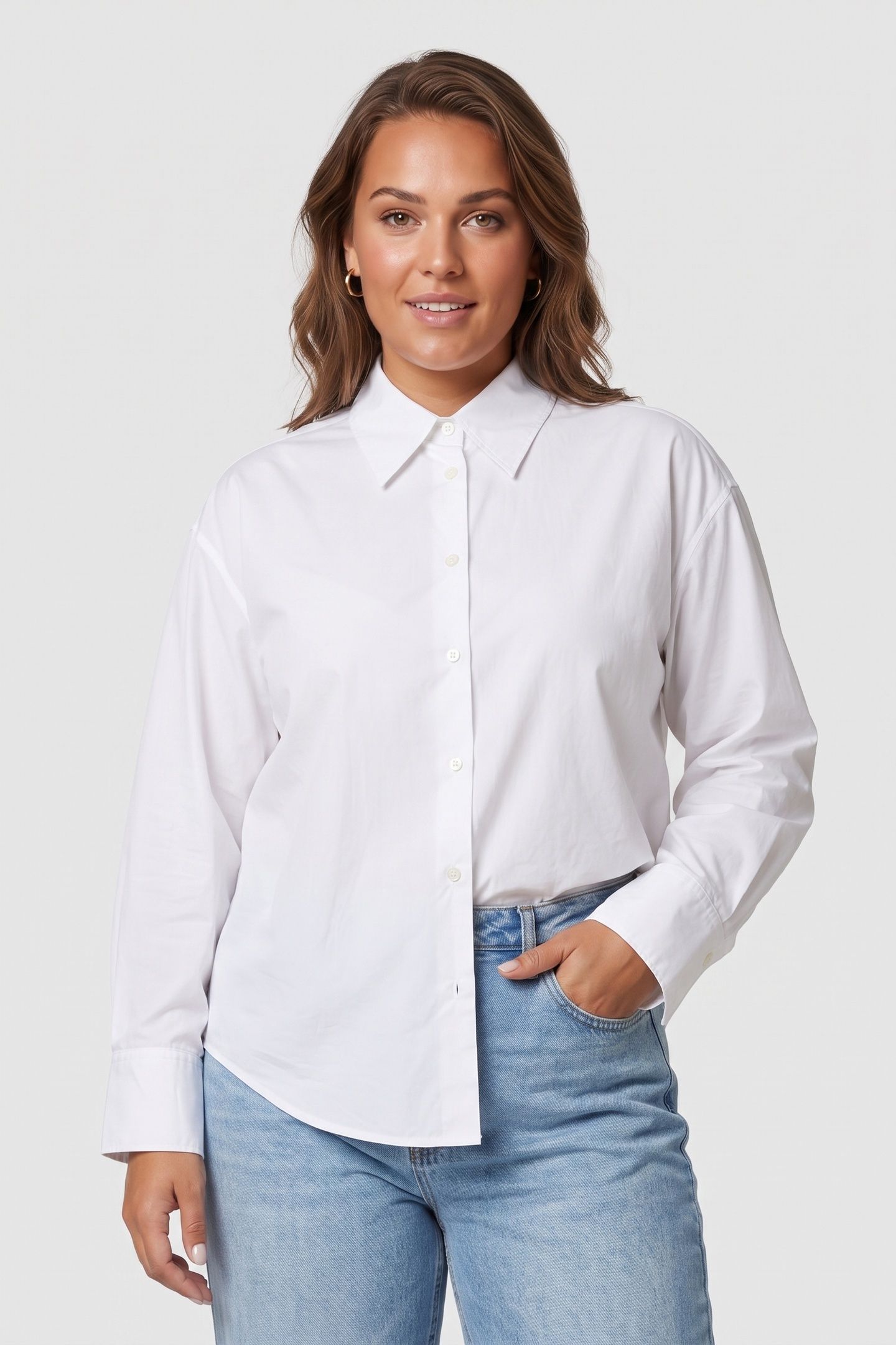 IMA POPLIN SHIRT WHITE 1
