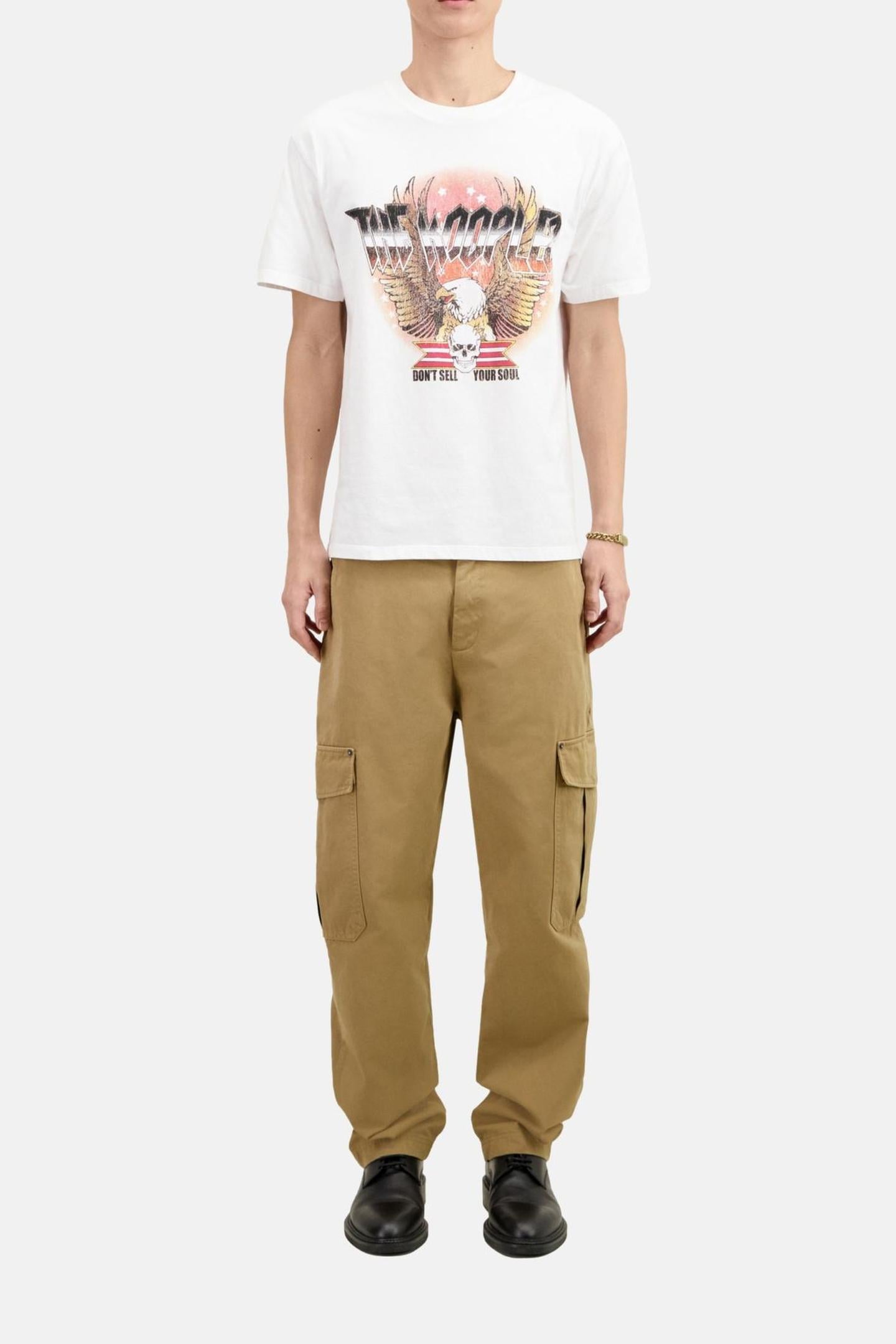 T-SHIRT WITH VINTAGE PRINT ON THE FRONT WHITE 1