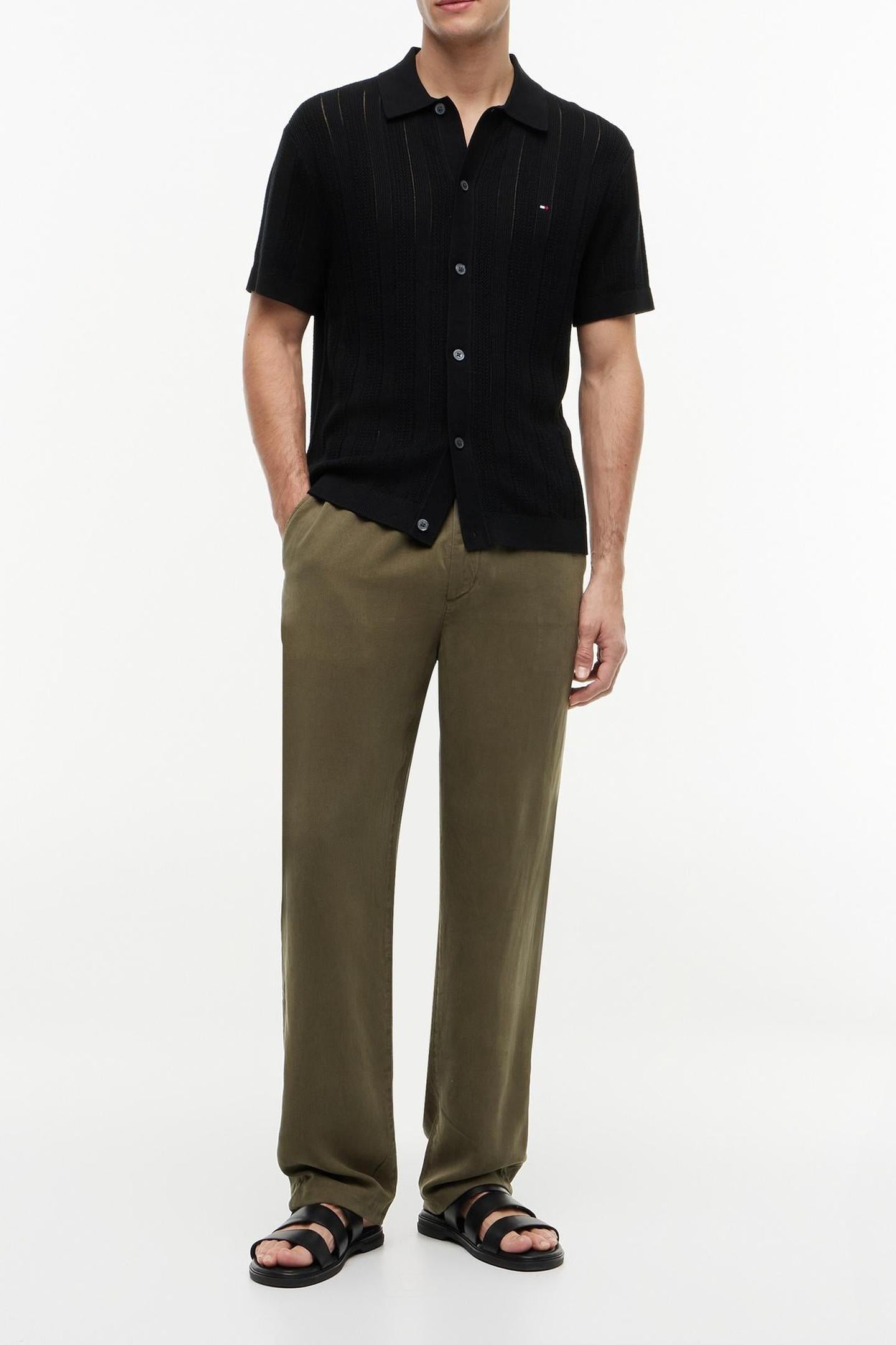 POINTELLE STRUCTURE BLACK HEATHER 1