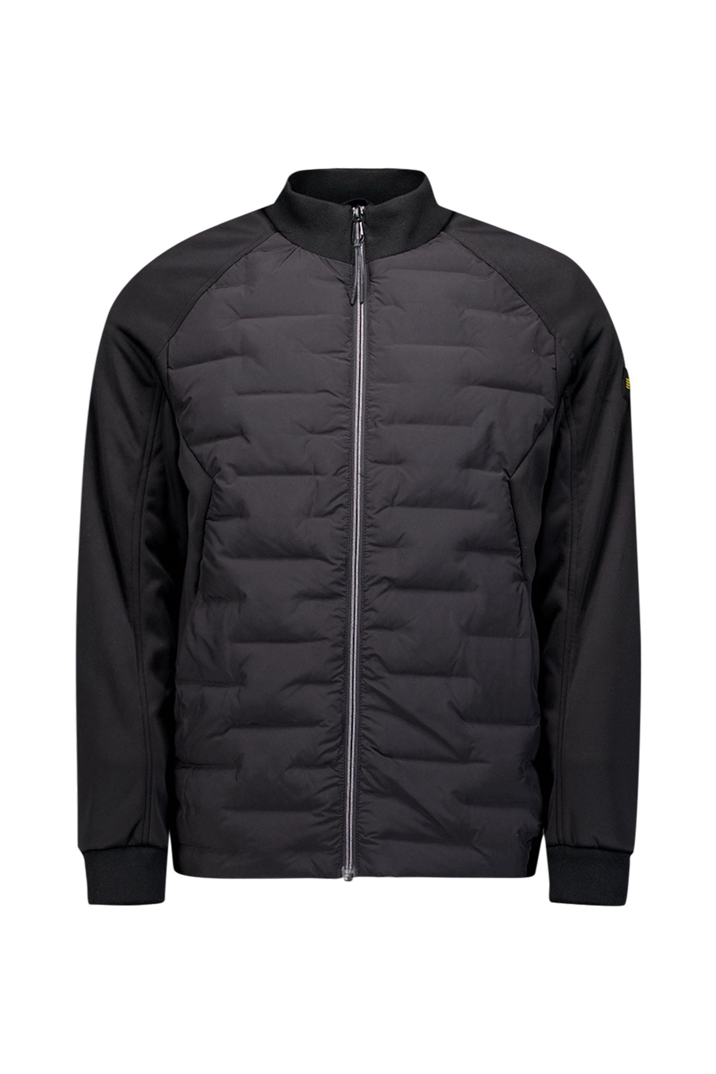 JACKET SHORT FIT SEALED KNITTED MIX BLACK 4
