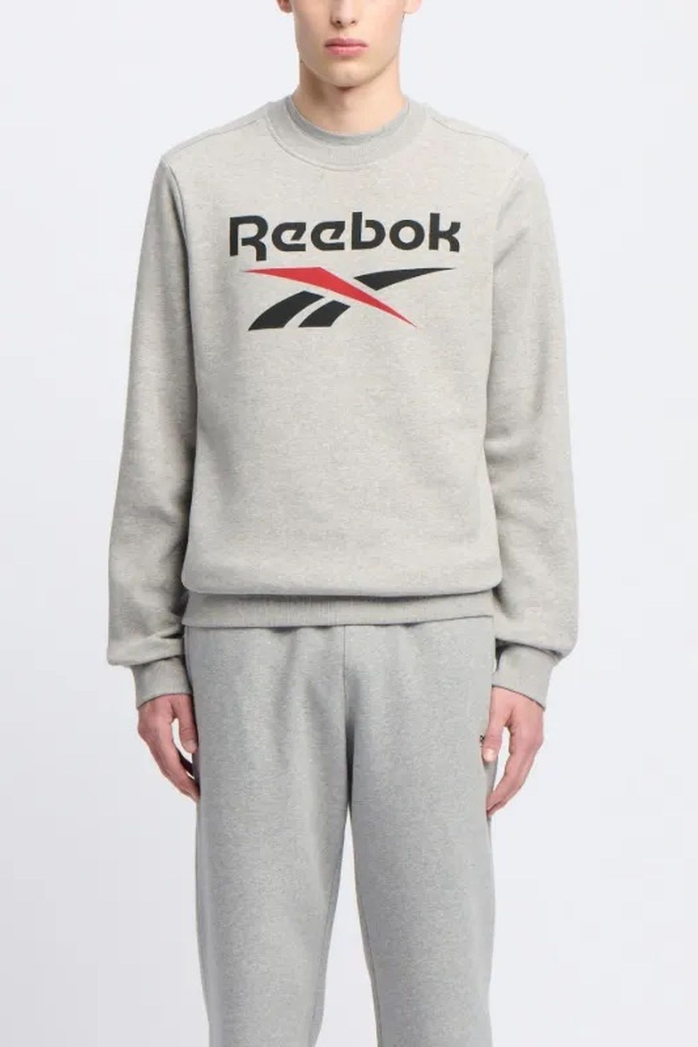 REEBOK IDENTITY BIG LOGO MEDIUM GREY HEATHER/VECTOR RED 1