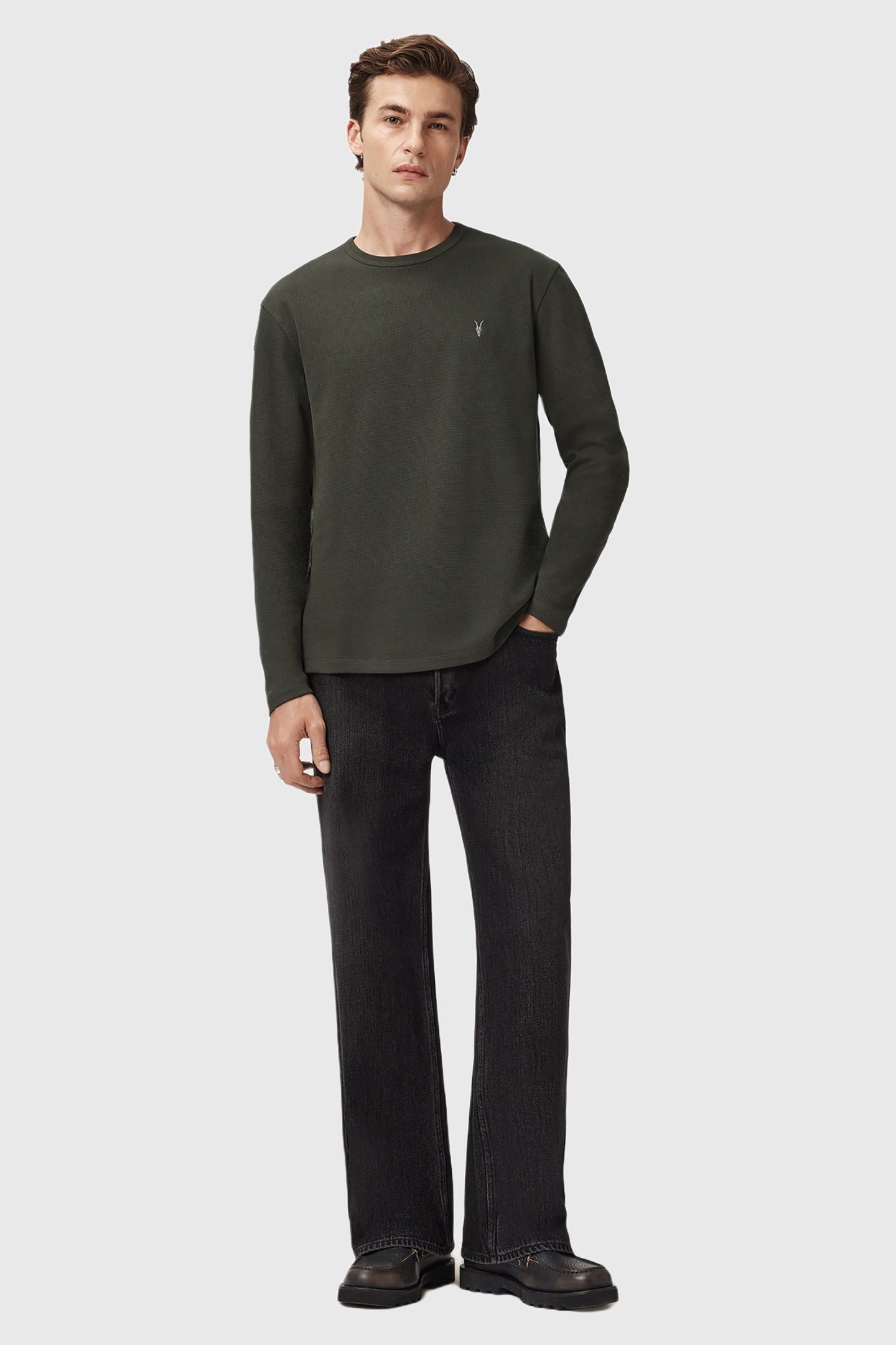 ELLIS LS CREW DUFFEL GREEN 4