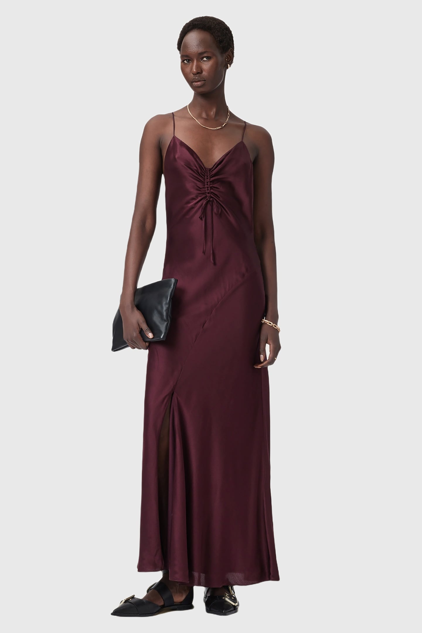 ALEXIA MAXI DRESS OXBLOOD RED 1