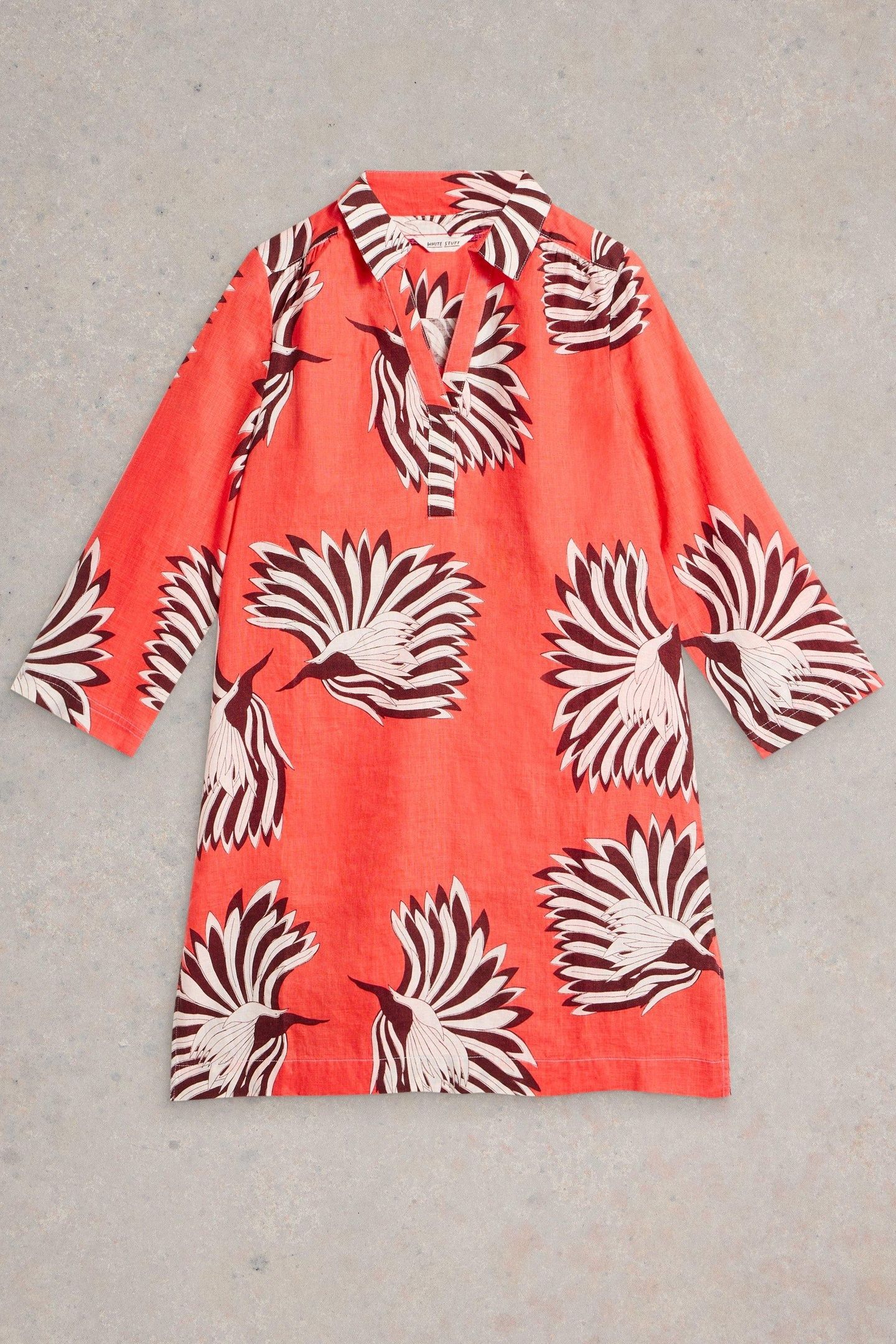 BLAKE LINEN TUNIC PINK PRINT 4