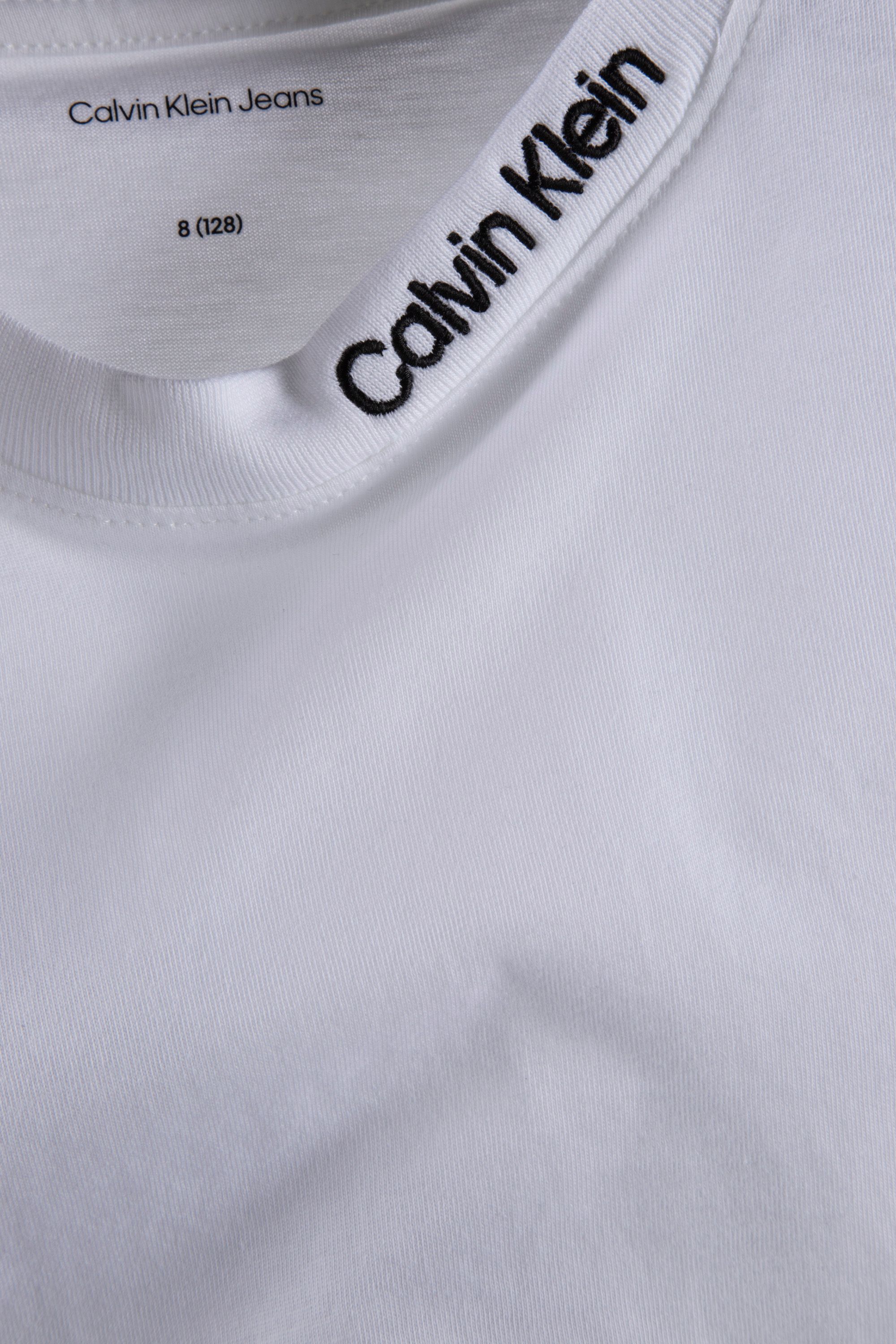 BOYS 2-PACK EMBROIDERED LOGO SHORT SLEEVE SET BRIGHT WHITE/B 5
