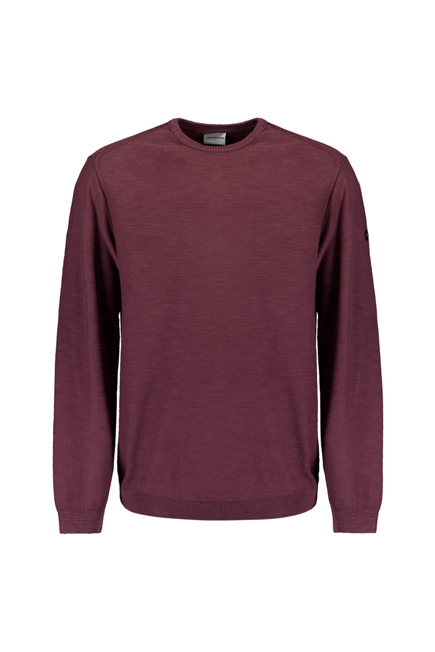 PULLOVER CREWNECK GARMENT DYED + STONE WASHED DARK WINE 1