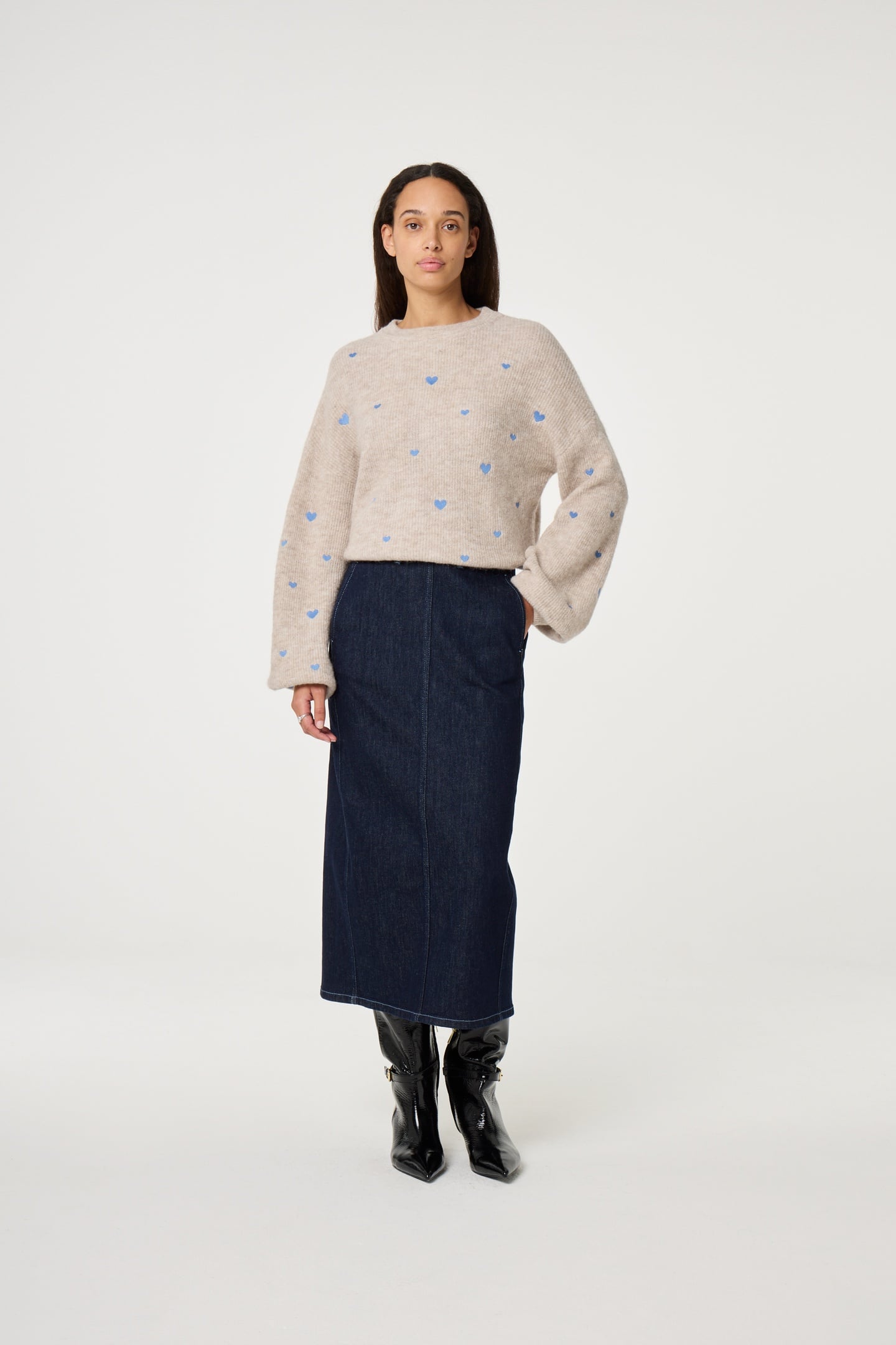 LIDIA PULLOVER OATMEAL MELANGE 1