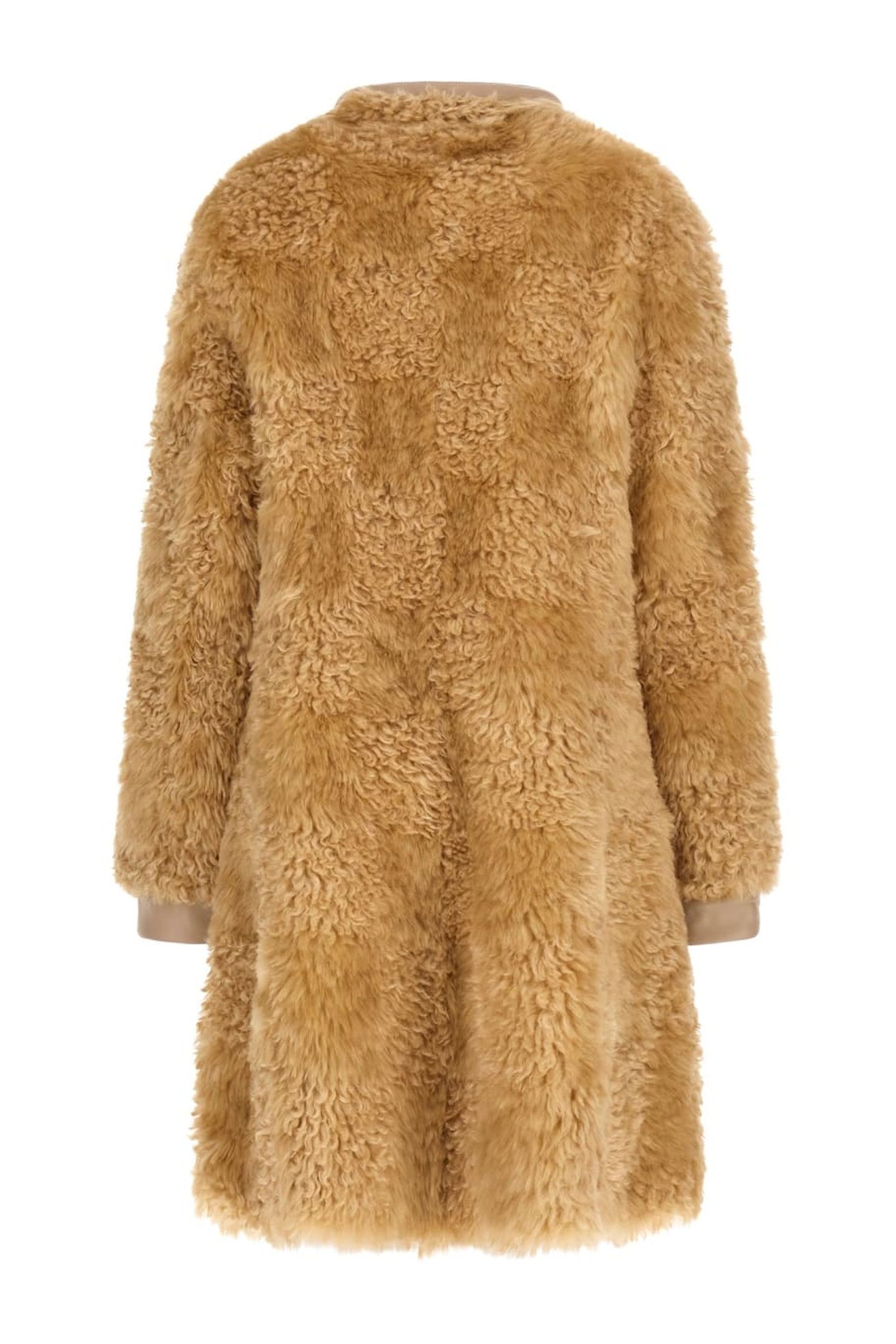 RACHEL FAUX FUR MIDI SAND GRAIN MULTI 6