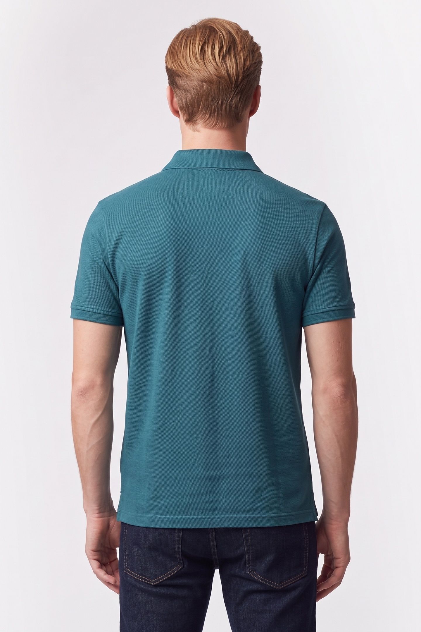 SHORT SLEEVE MONOGRAM PIQUE POLO TAHOE GREEN 2