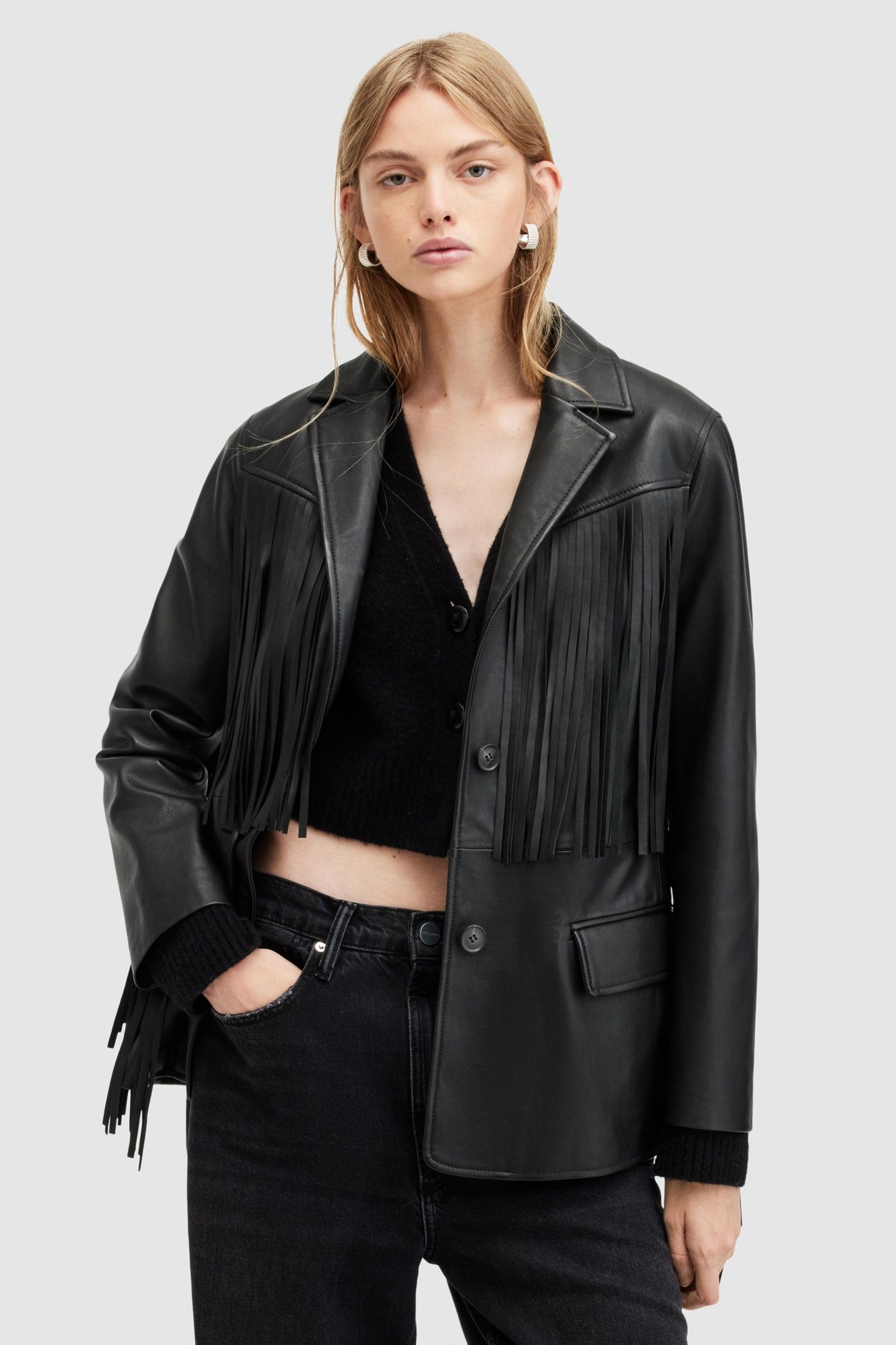 CORINNA TASSEL BLAZE BLACK 4