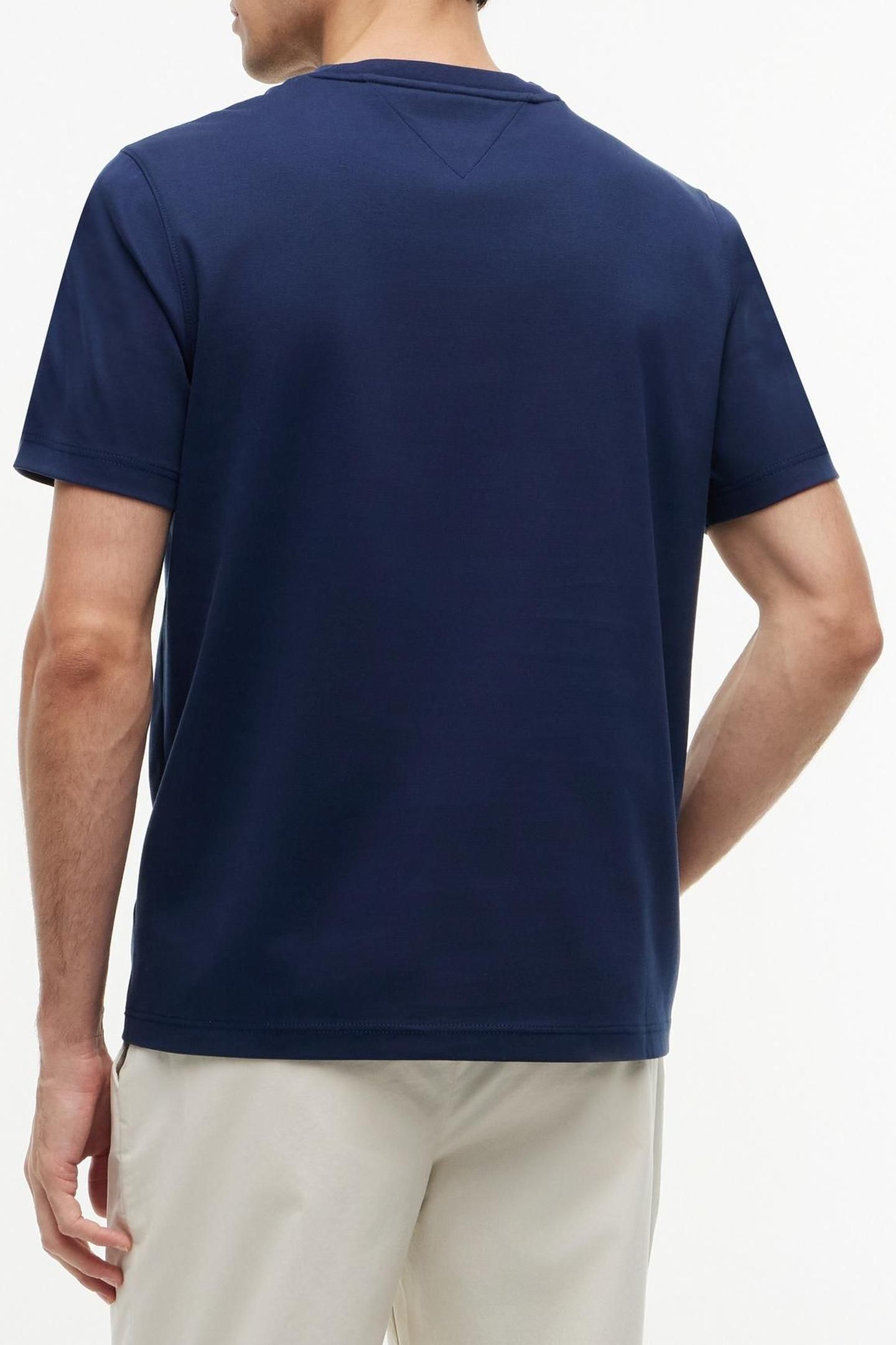 INTERLOCK EMBOSSED T-SHIRT CARBON NAVY 2