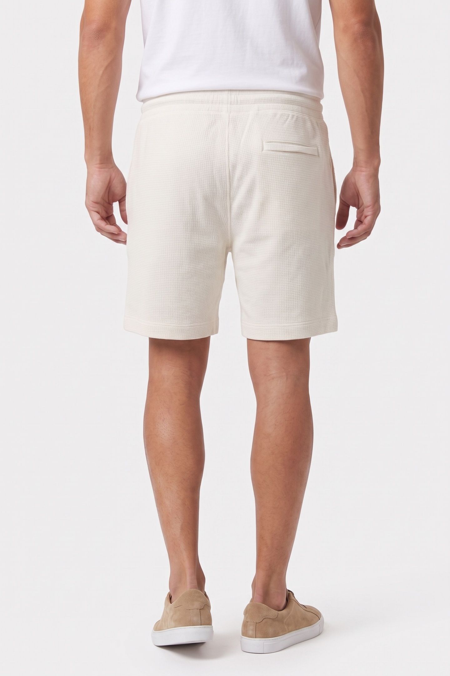 HD COTTON WAFFLE SHORTS TOFU 2