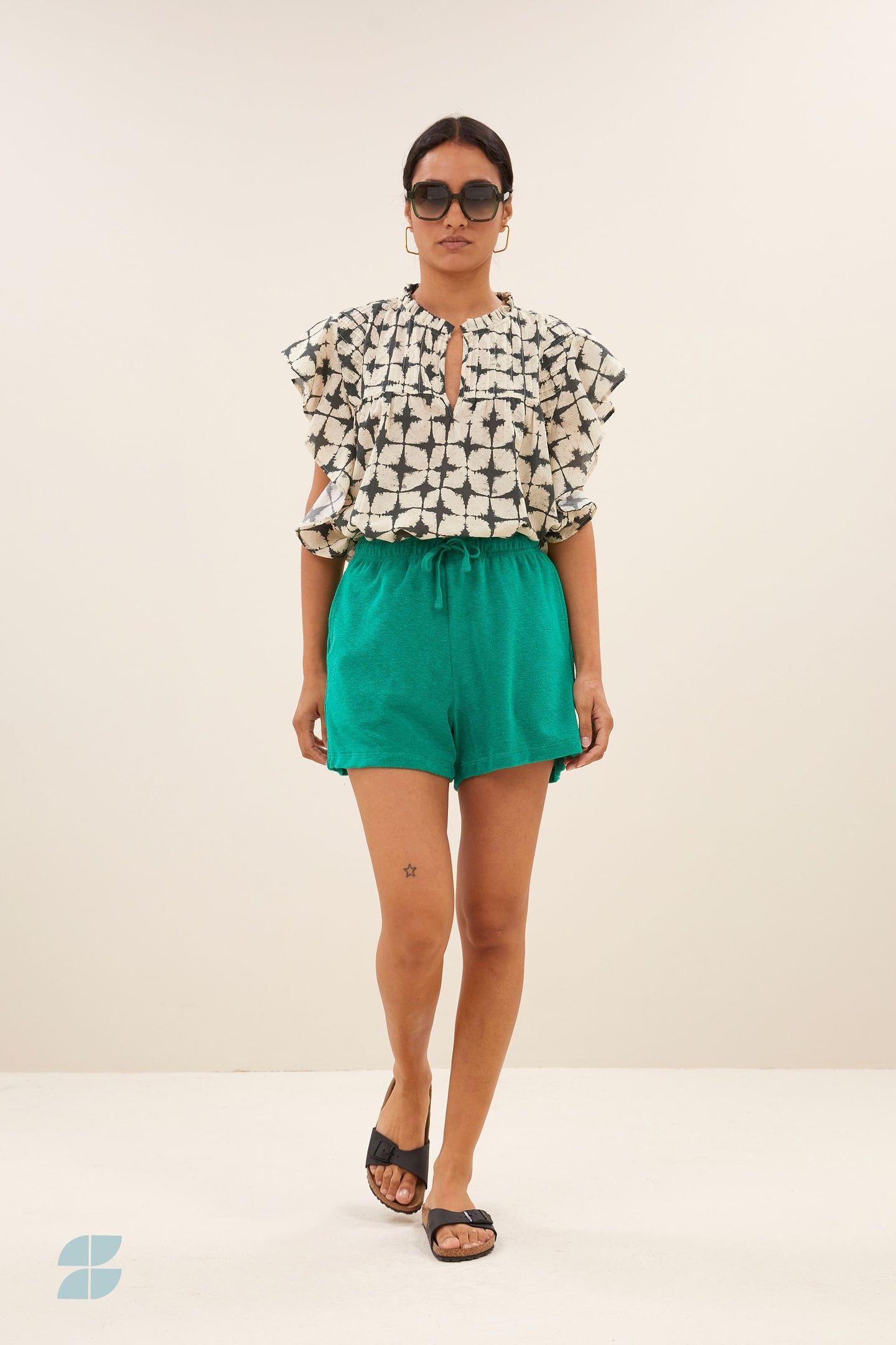 KID SLUB SHORTS GREEN LAKE 1