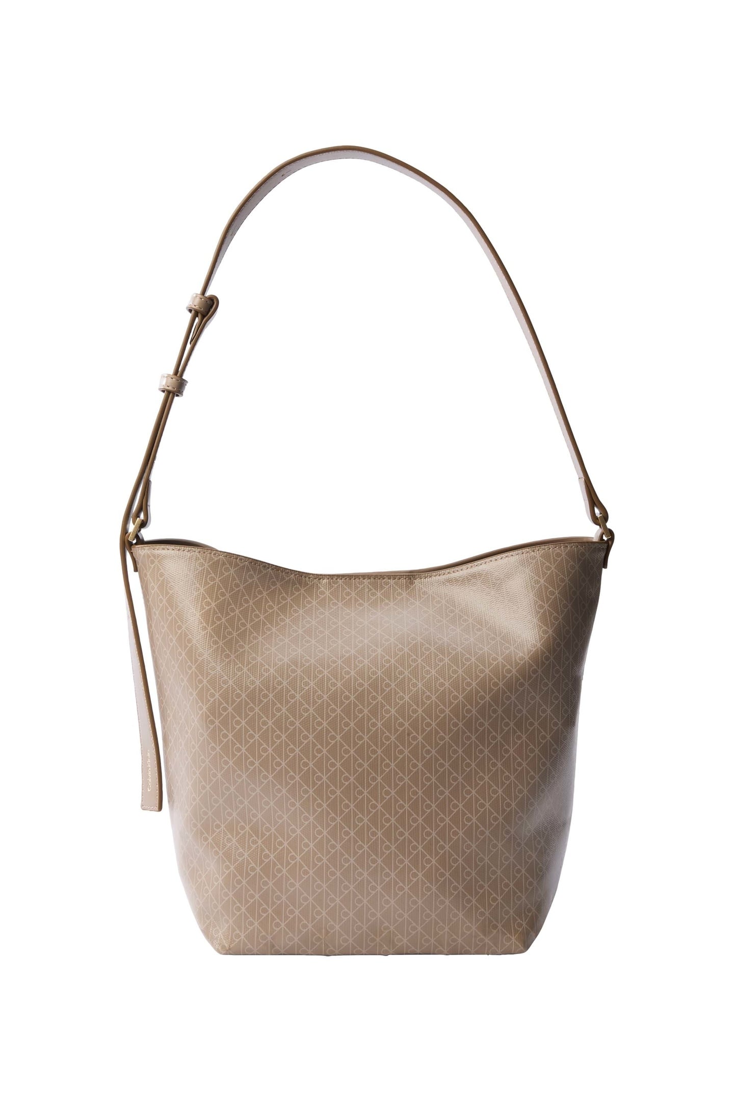 EMBLEM AOP MEDIUM BUCKET BAG DESERT TAUPE AOP 1