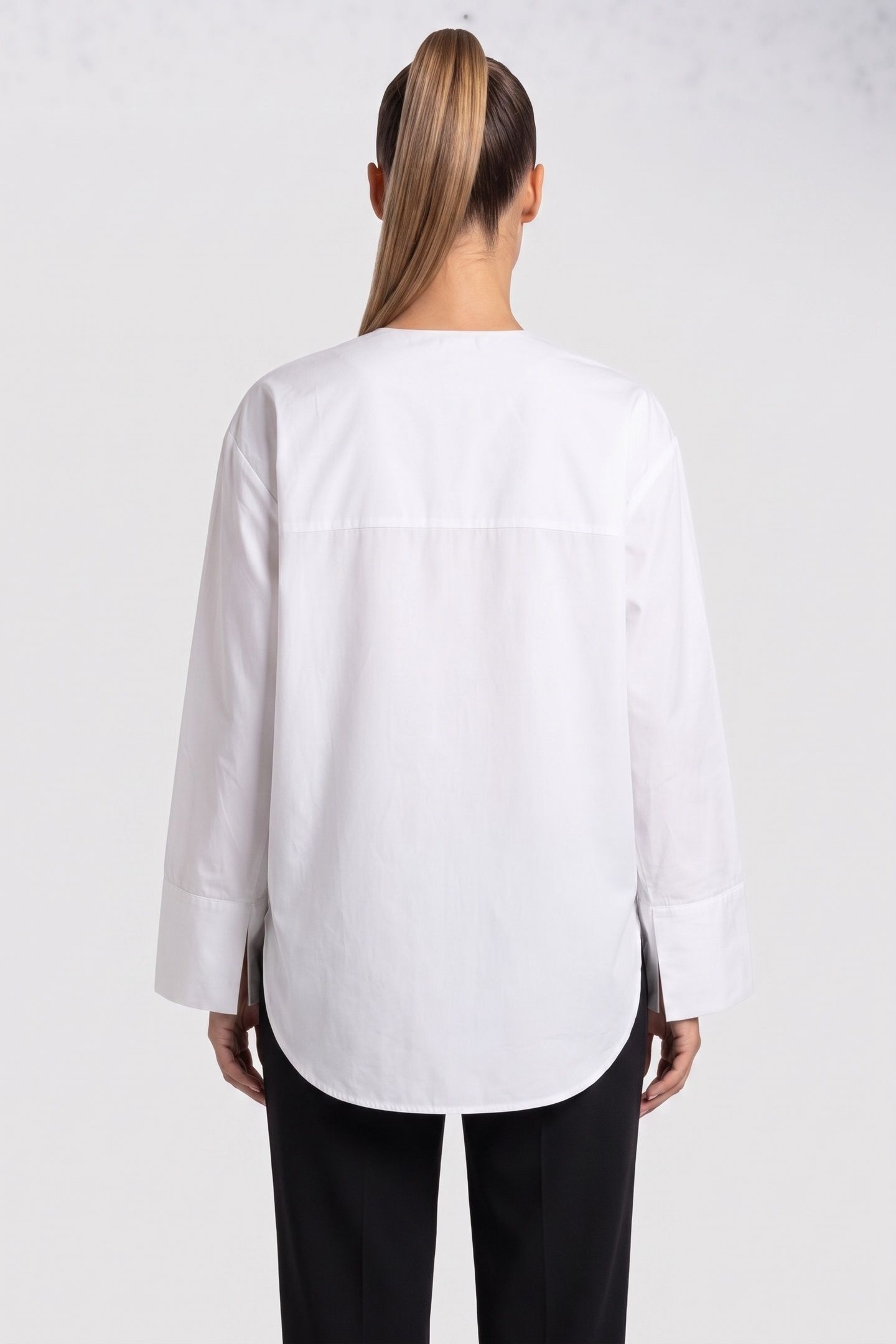 ISOBEL BIB BLOUSE POPLIN WHITE 2