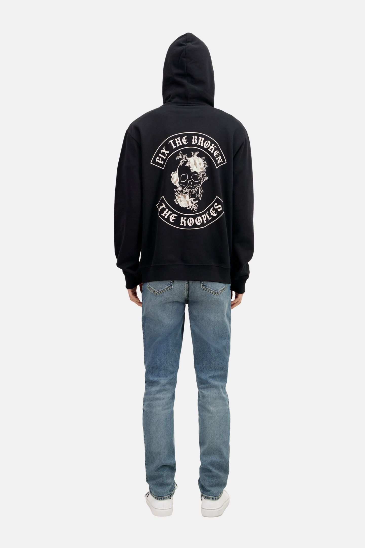 SWEATSHIRT WITH SNAKE BACK PRINT BLACK 3
