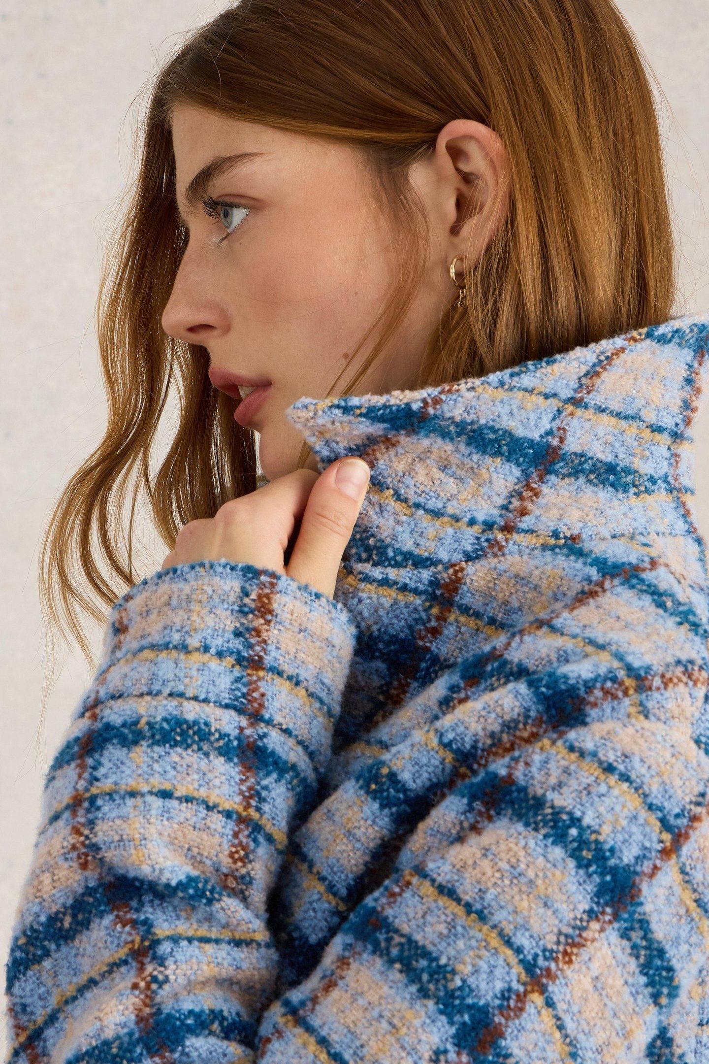 AMELIA CHECK JACKET BLUE MULTI 6