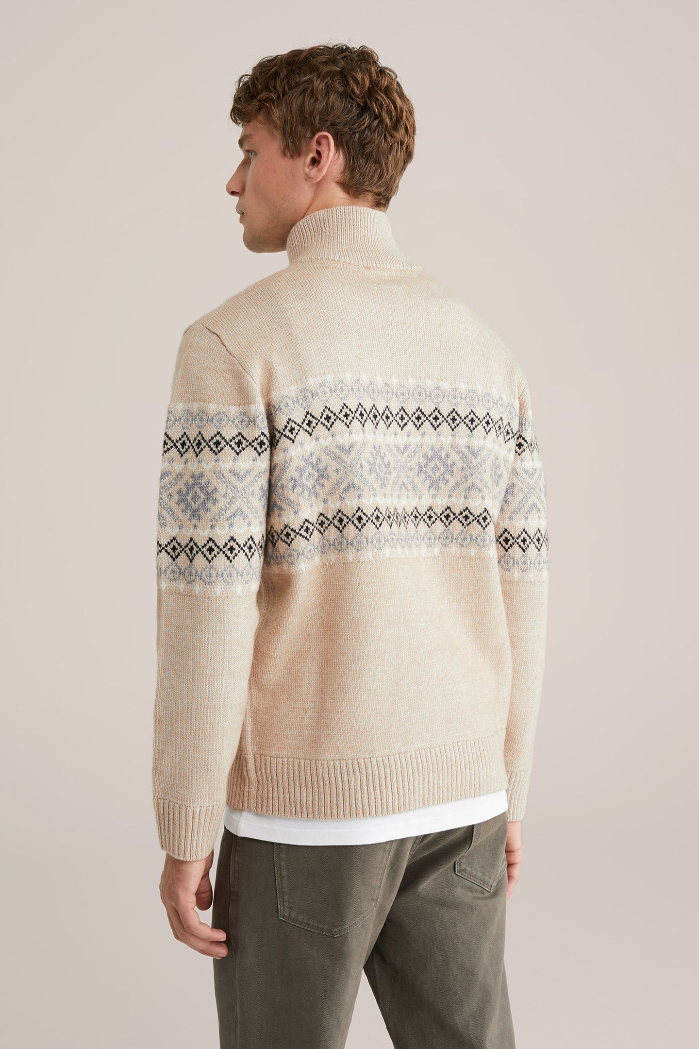 HALFWAY ZIPPER BEIGE 3