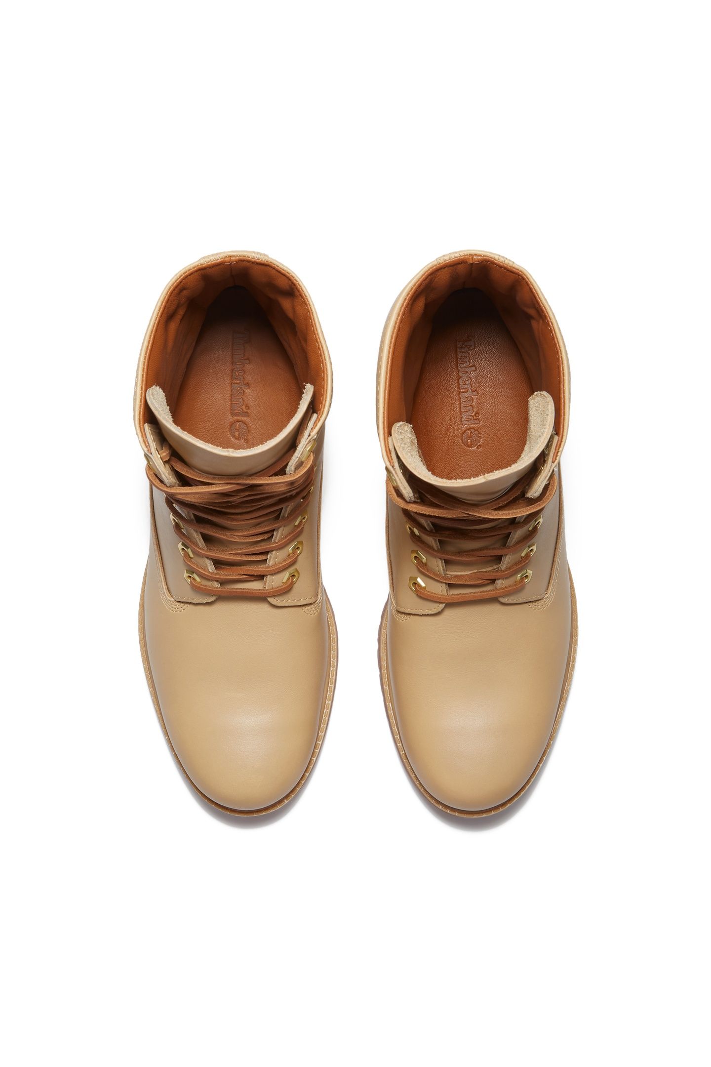 HERITAGE 8 INCH LACE UP WATERPROOF BOOT MEDIUM BEIGE FULL GR 6