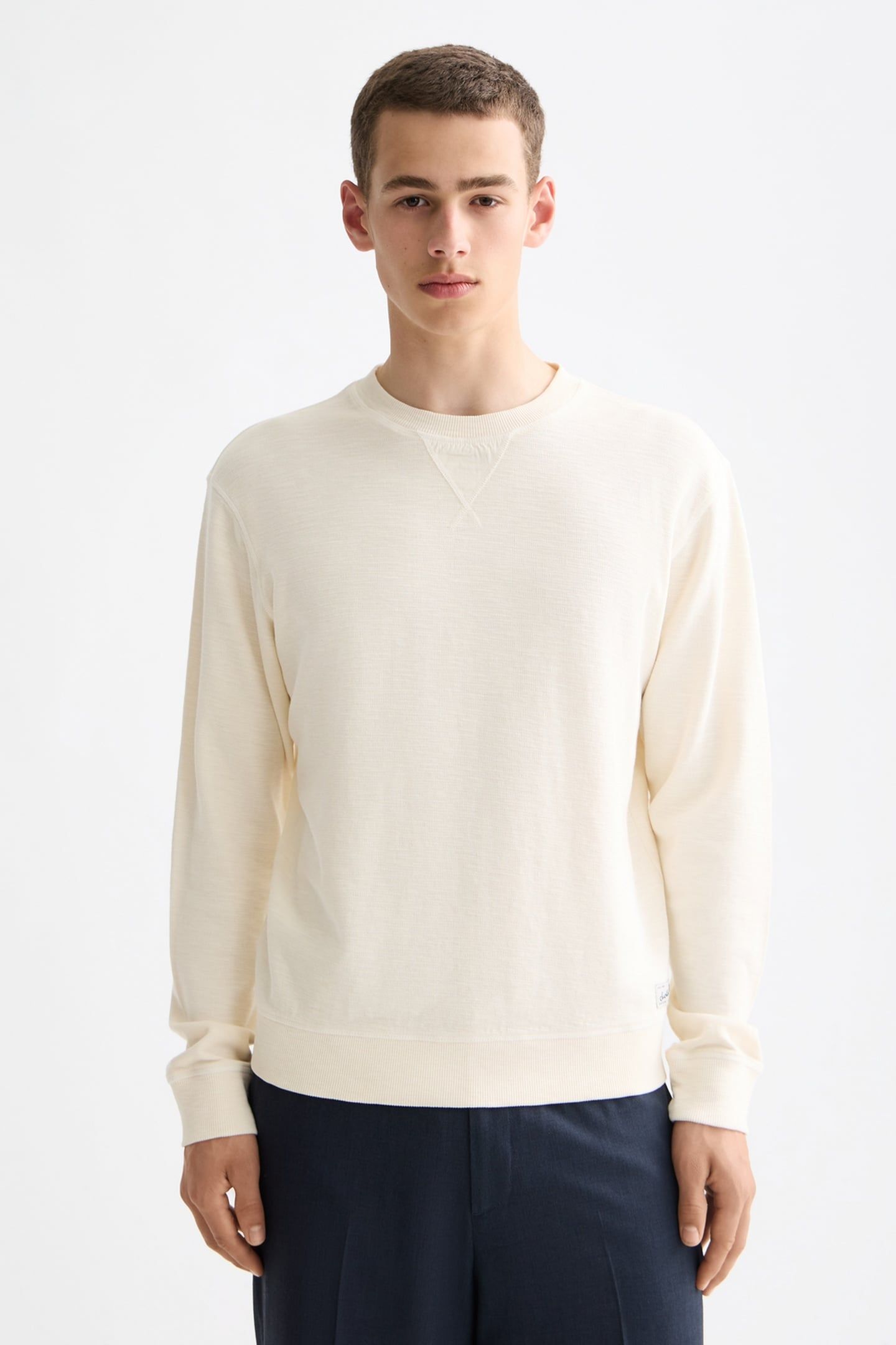 G/D STRUCTURED SWEATSHIRT EGGNOG 1