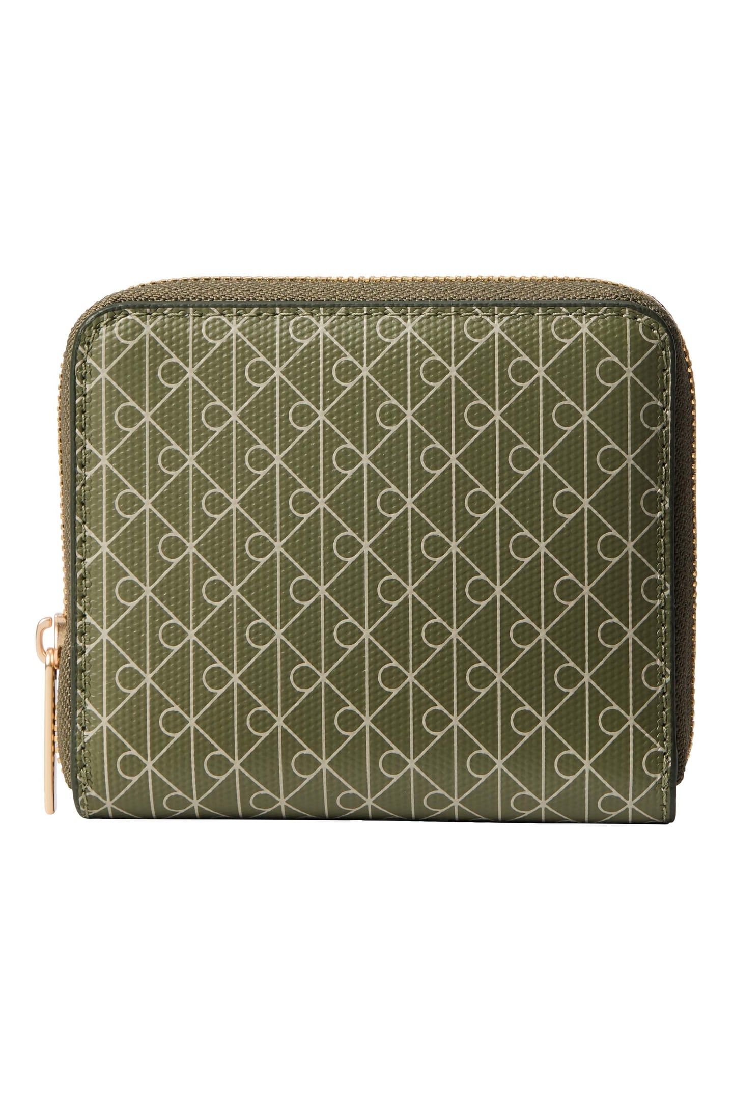 EMBLEM AOP SQUARE WALLET OLIVINE AOP 1