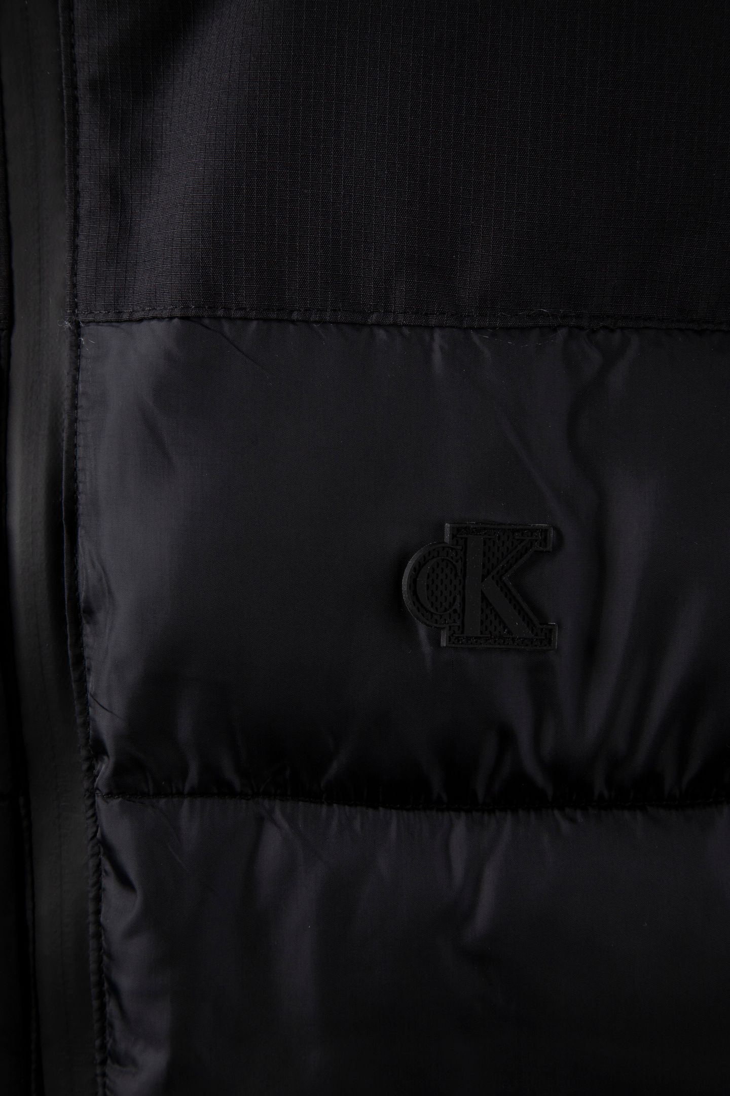 BOYS TONAL BLOCK PADDED VEST BLACK 4