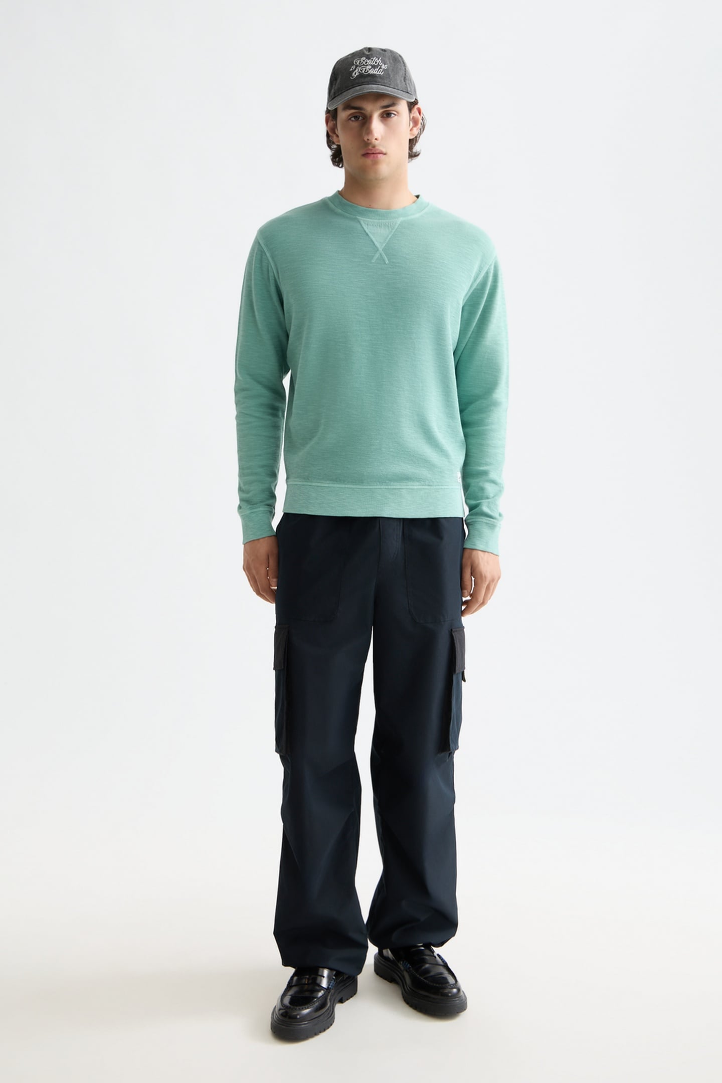 G/D STRUCTURED SWEATSHIRT AGATE GREEN 2