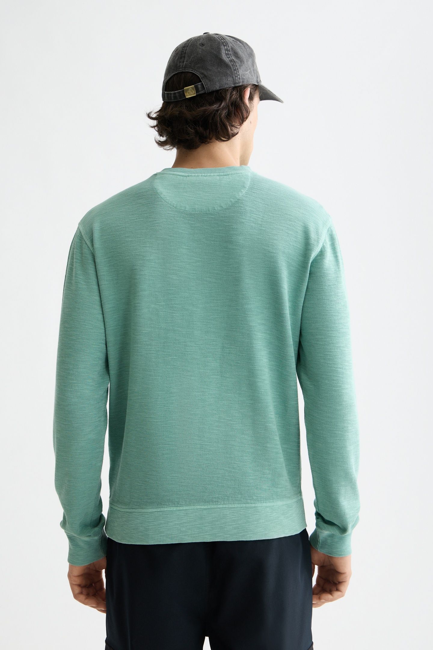 G/D STRUCTURED SWEATSHIRT AGATE GREEN 3