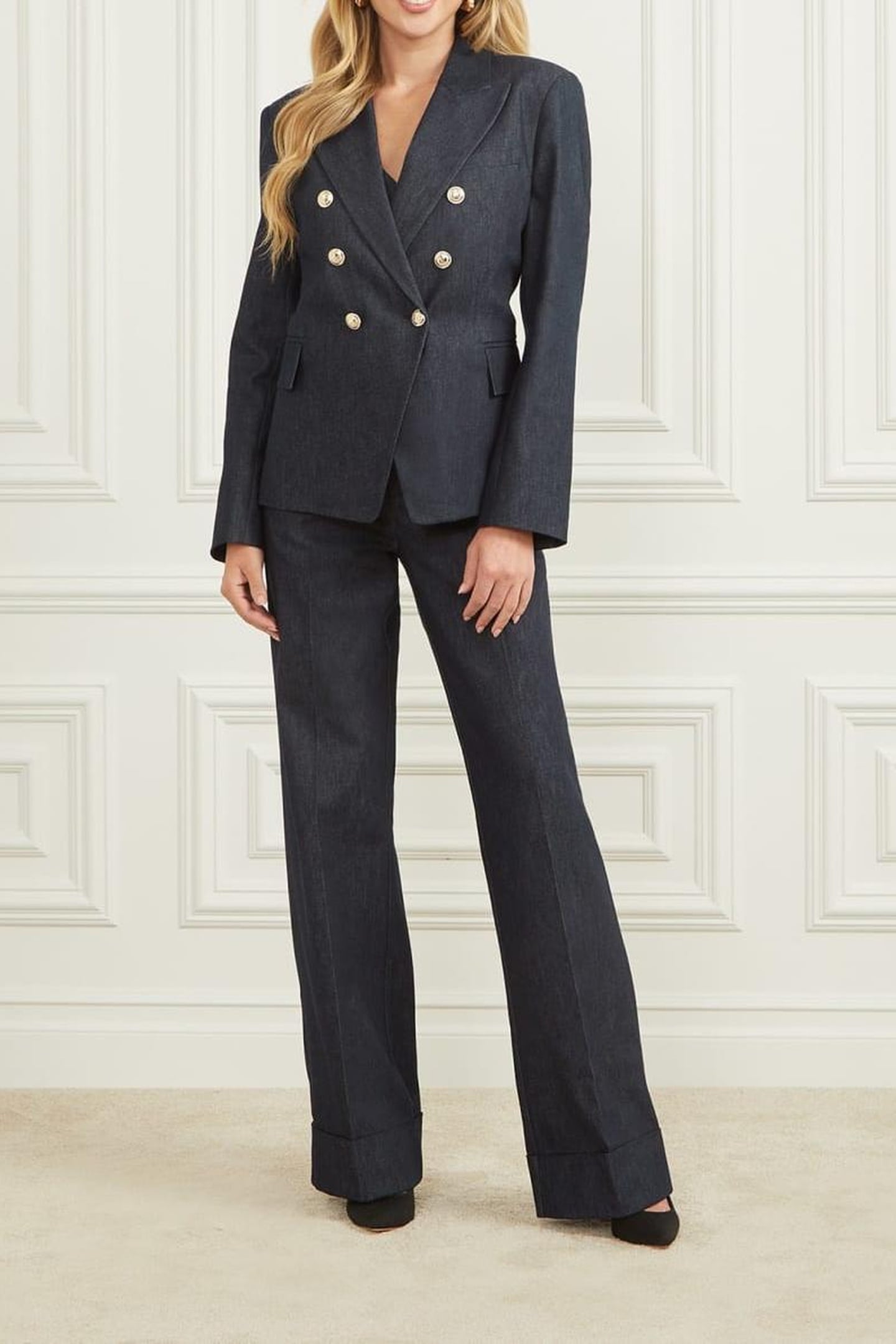 GLAM DE NUIT BLAZER DARK WASH 1