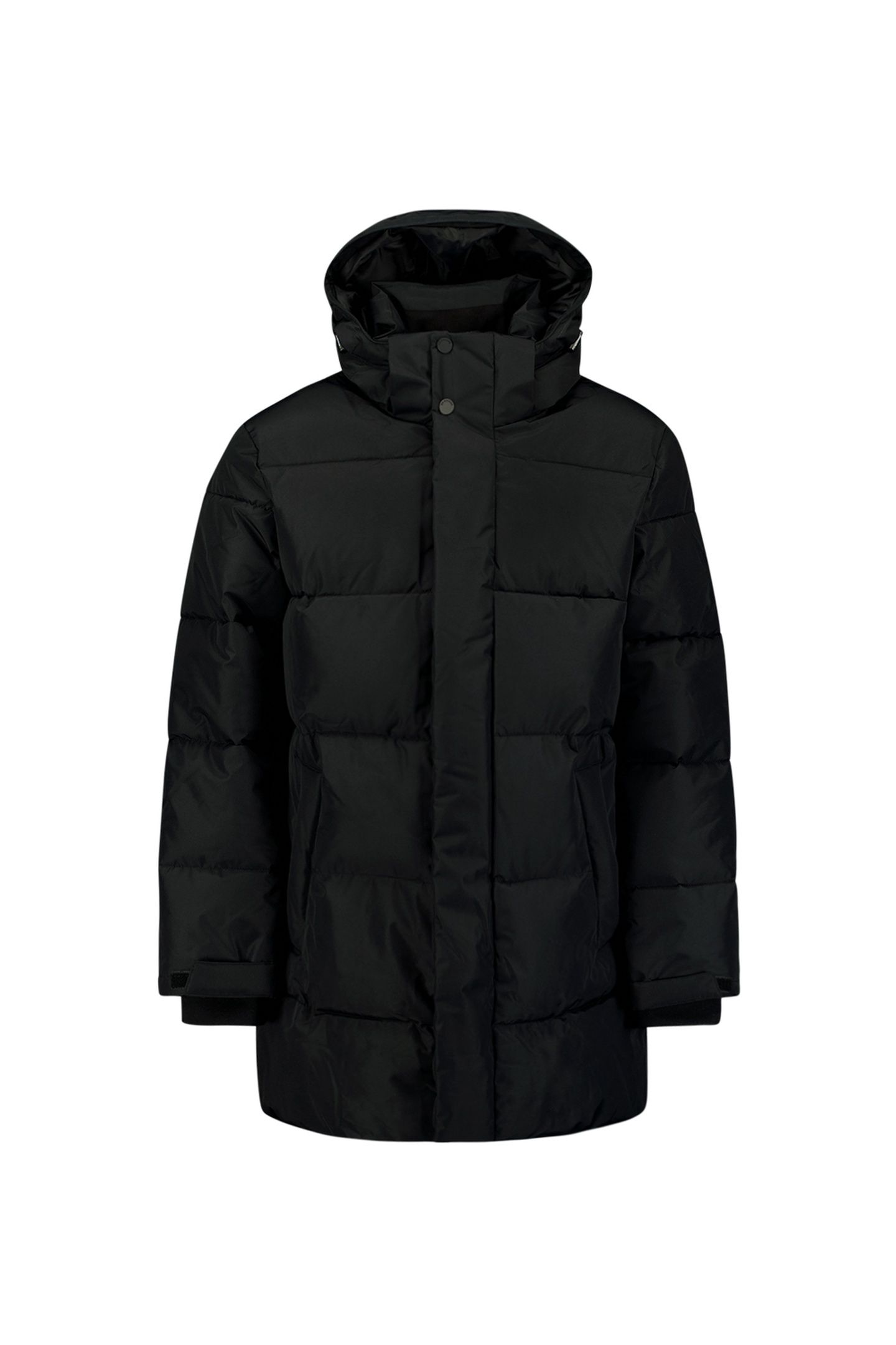 JACKET LONG PARKA HOOD PADDED BLACK 5