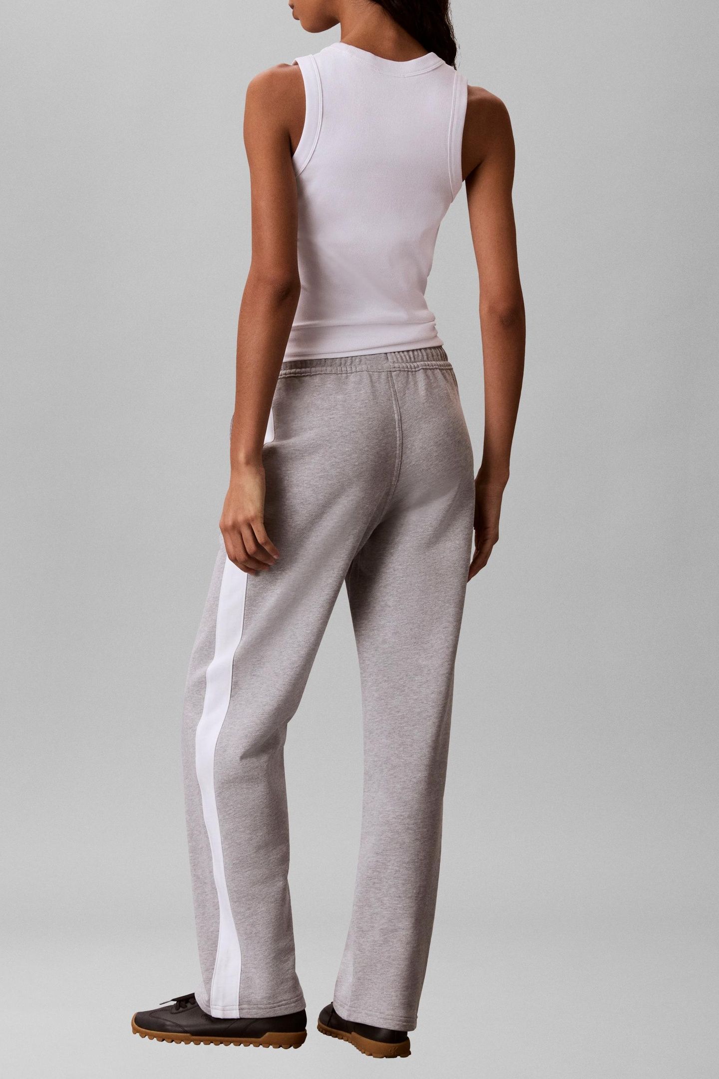 MONOGRAM TERRY COLORBLOCK PANT HEROIC GREY HEATHER 3