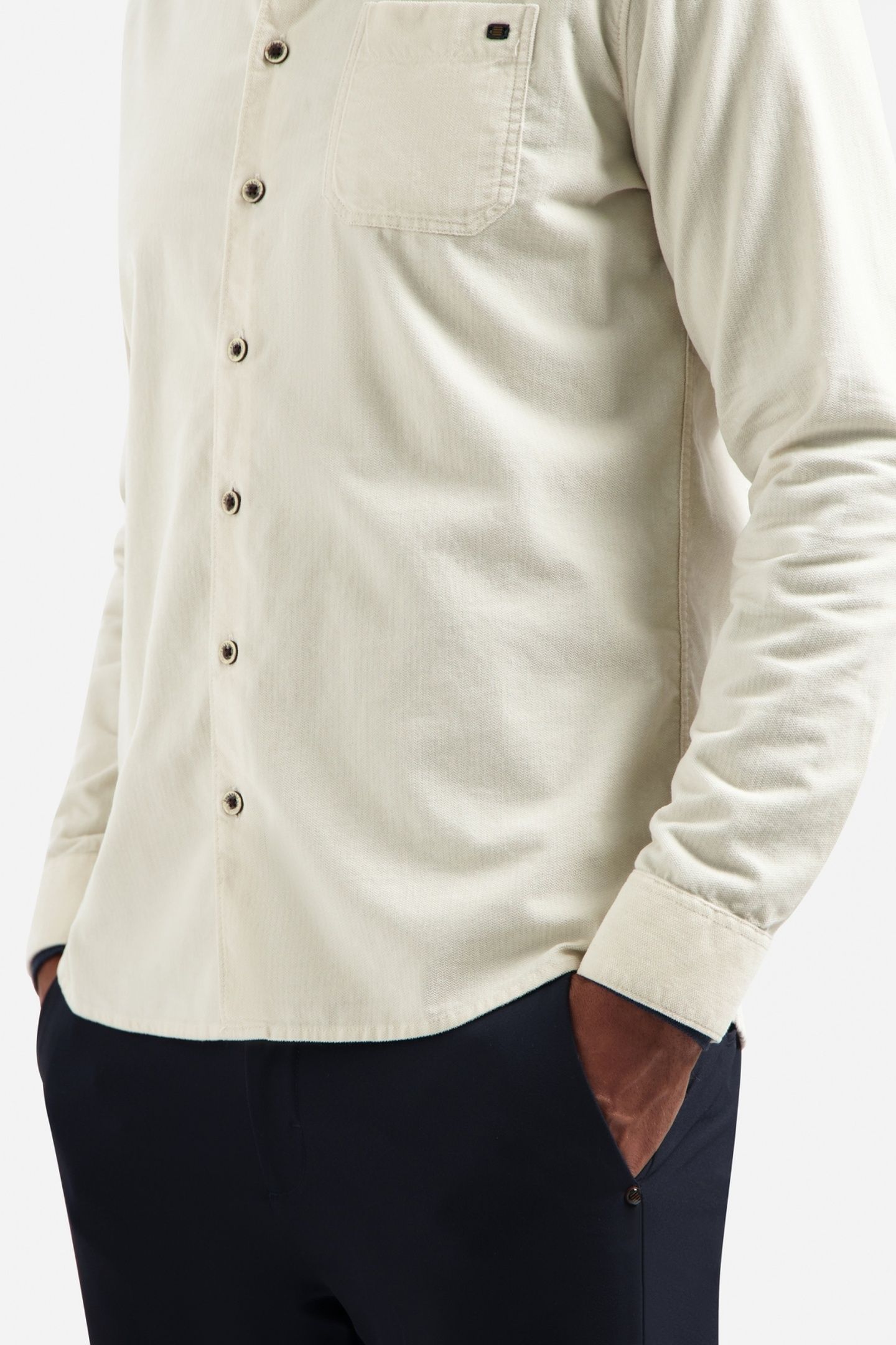 SHIRT SOLID FINE HERRINGBONE KIT 7