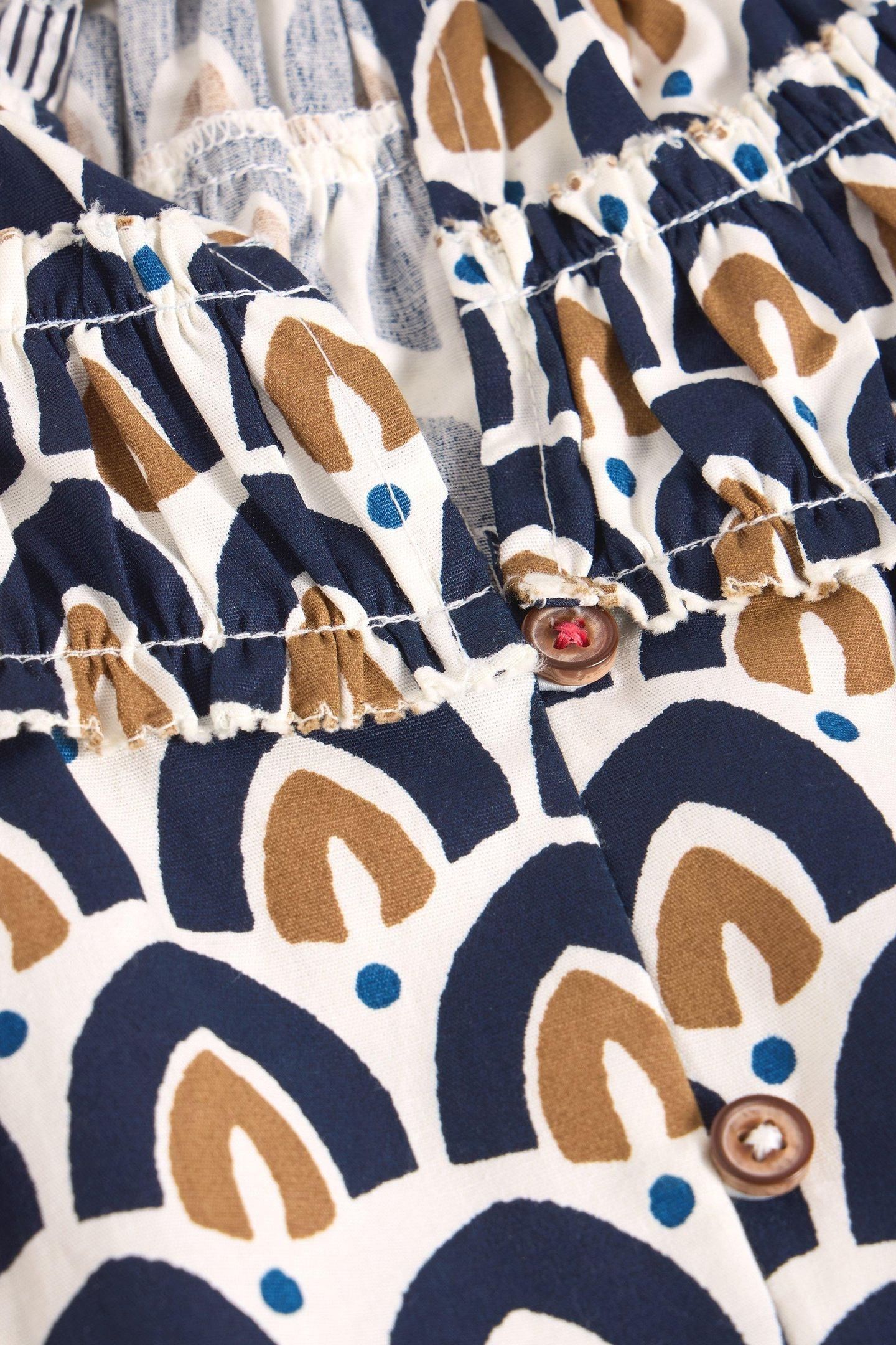 ARIEL MIX PRINT TOP NAVY PRINT 6