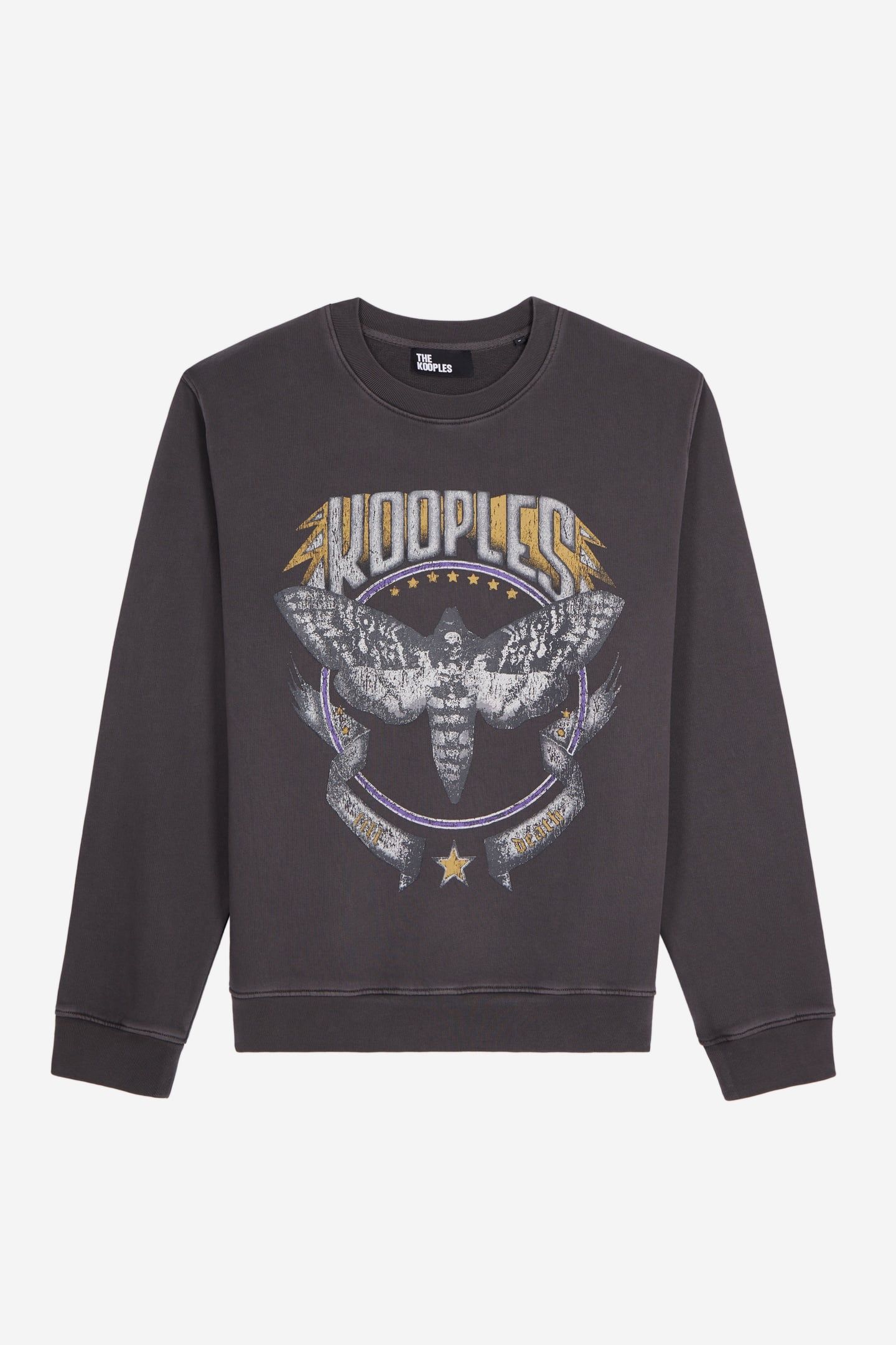SWEATSHIRT WITH BUTTERFLY PRINT ON THE FRONT CARBONE 3