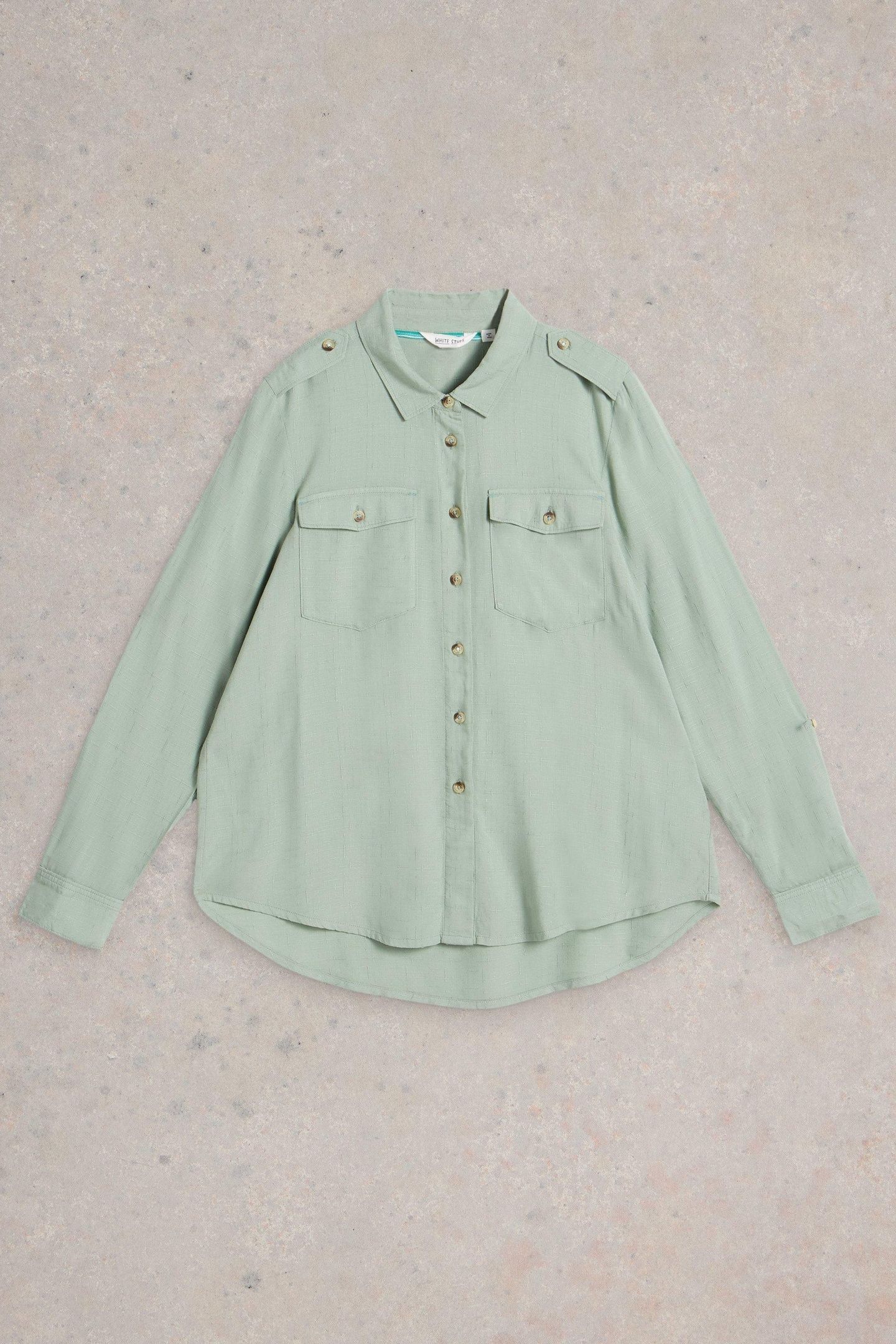 MISHA UTILITY SHIRT LIGHT GREEN 3