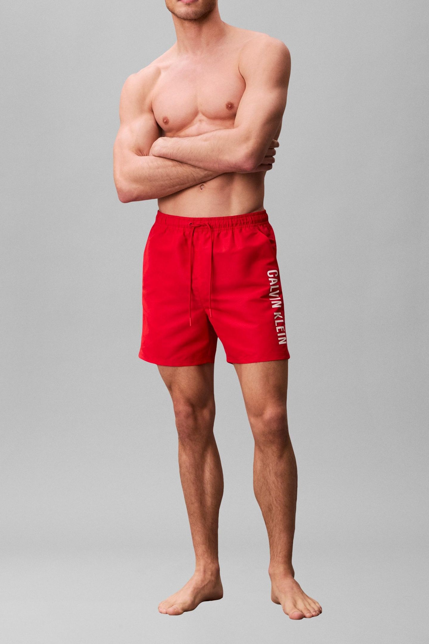 MEDIUM DRAWSTRING SWIM TRUNK AGED REDWOOD 1