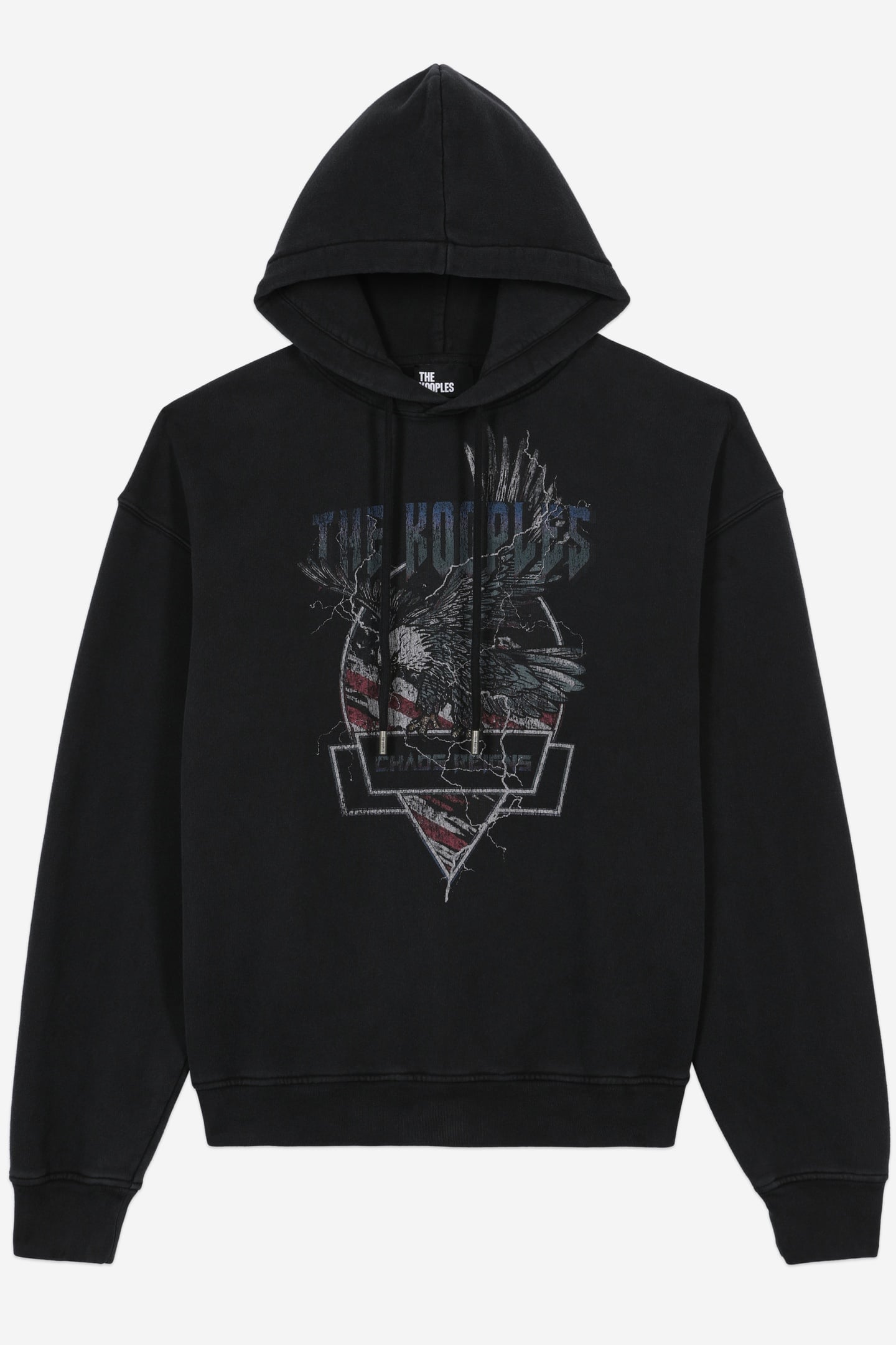 SWEATSHIRT WITH EAGLE PRINT BLACK WASHED 5