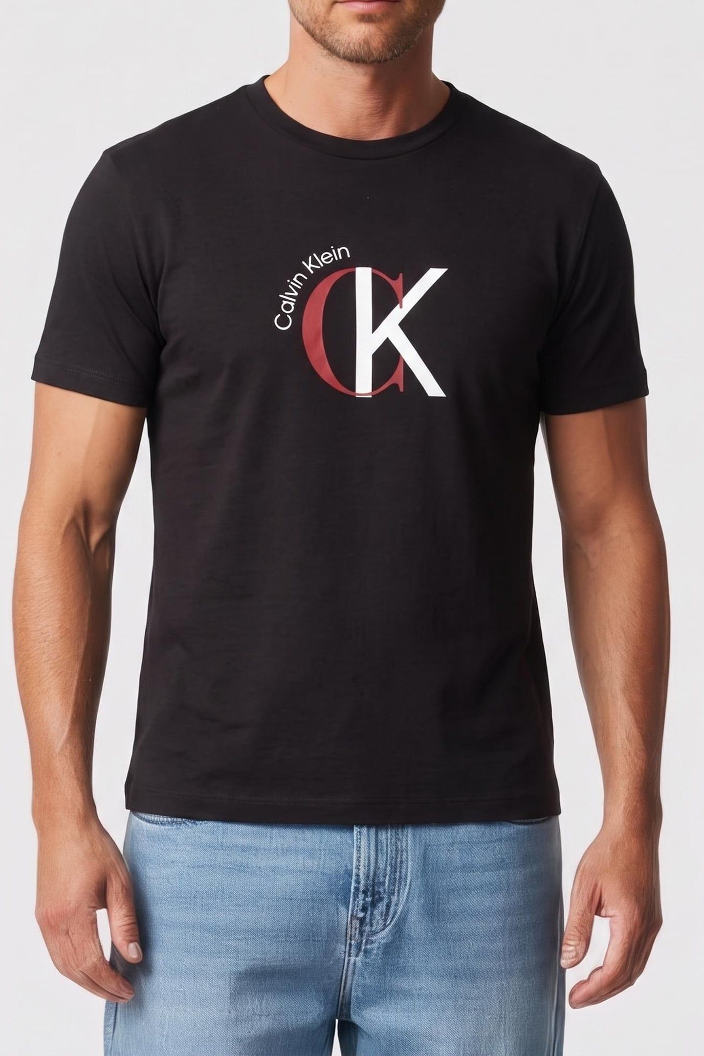 SS 30S 2TONE TEE BLACK 1