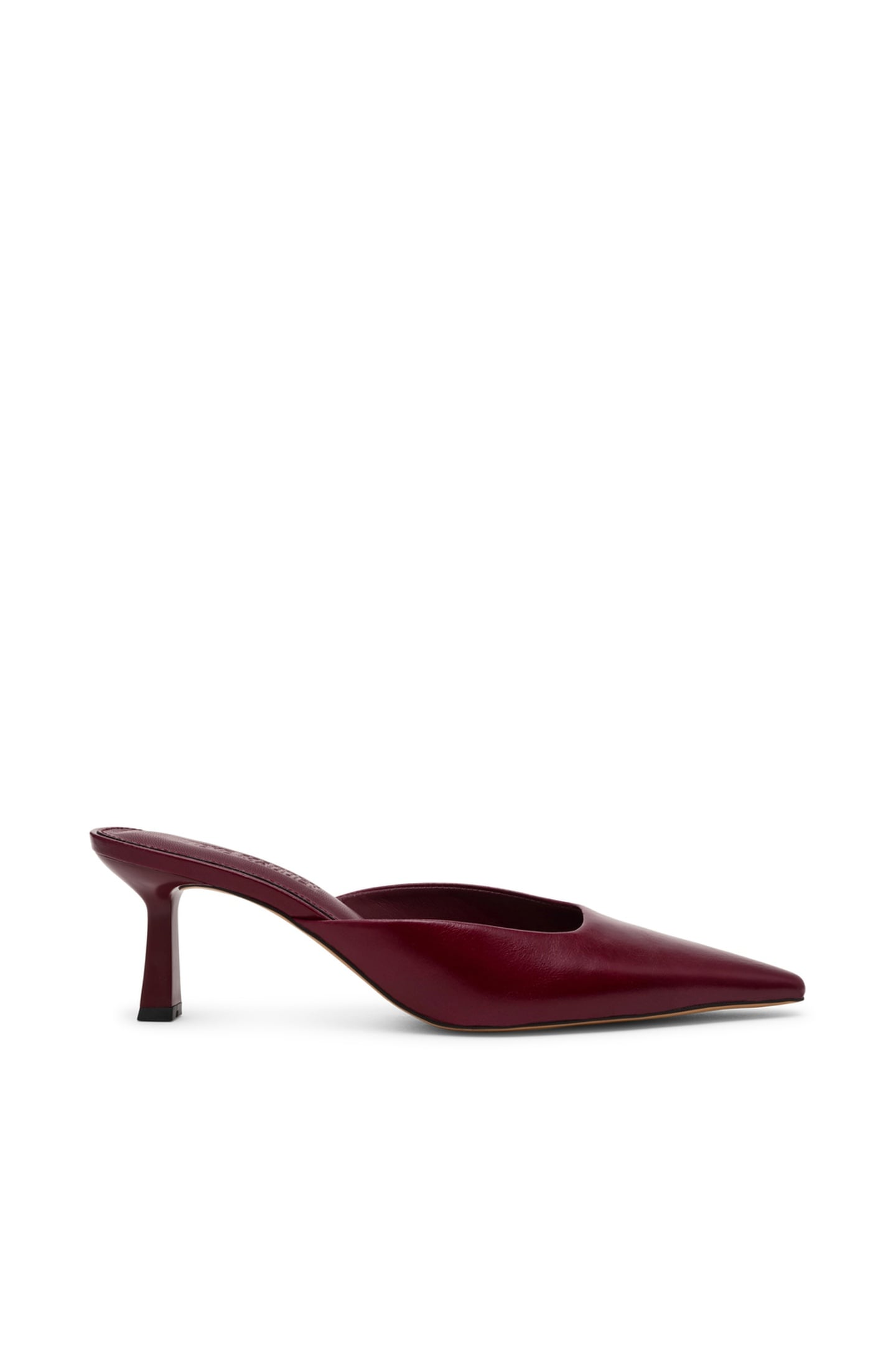 LISBETH MULES BURGUNDY LEATHER 1