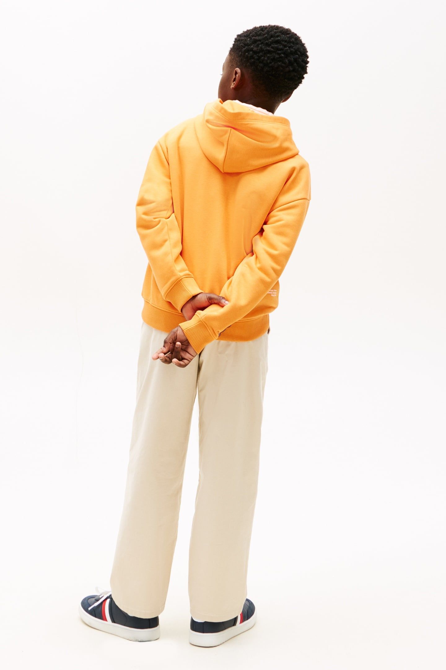 BOYS WAVY FLAG HOODIE LUSH ORANGE 2