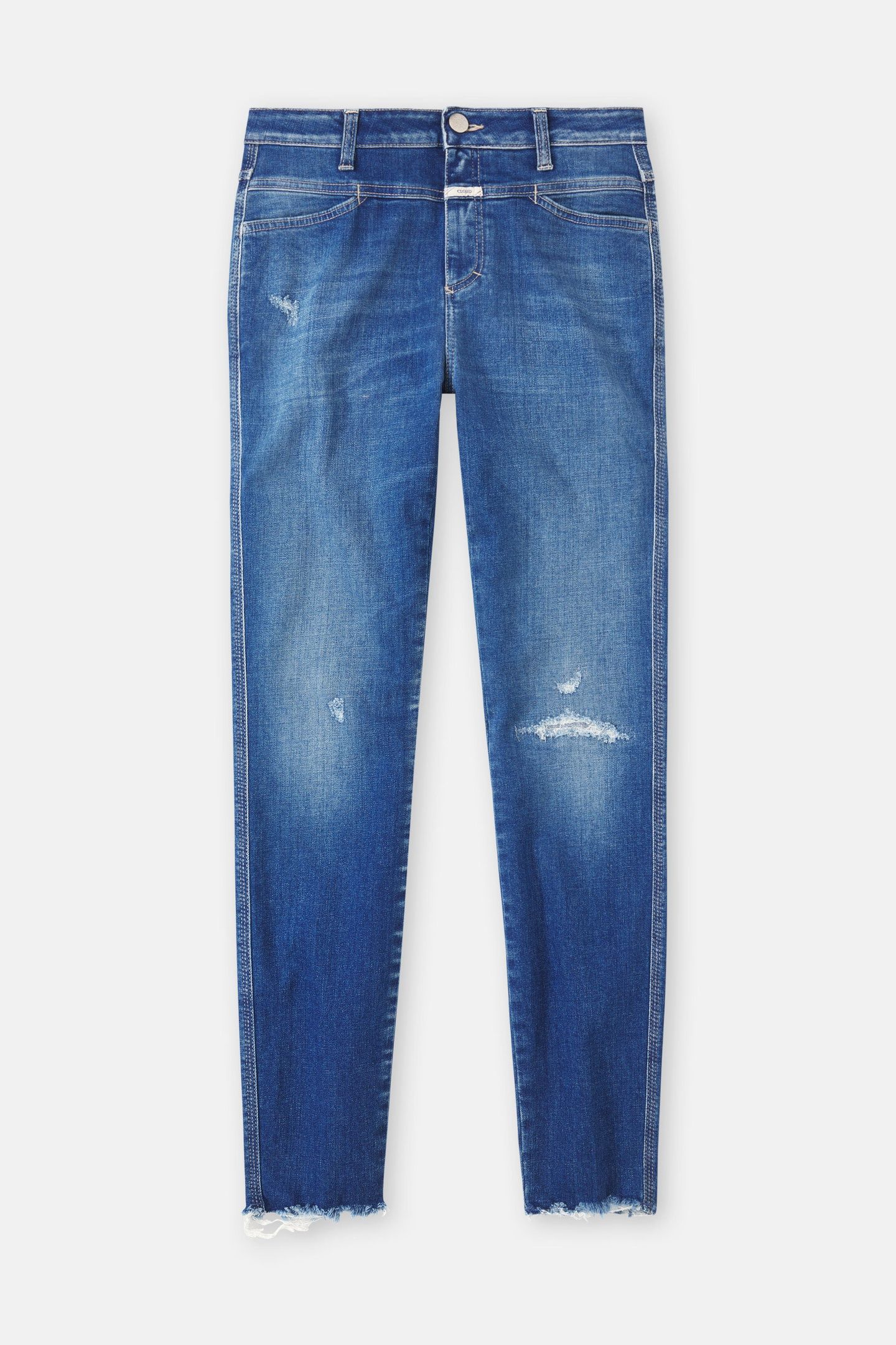 SKINNY PUSHER JEANS MID BLUE 6