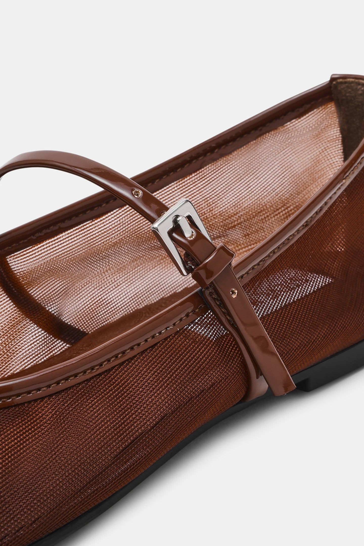 MASH FLAT SHOES DK SEPIA BROWN 4